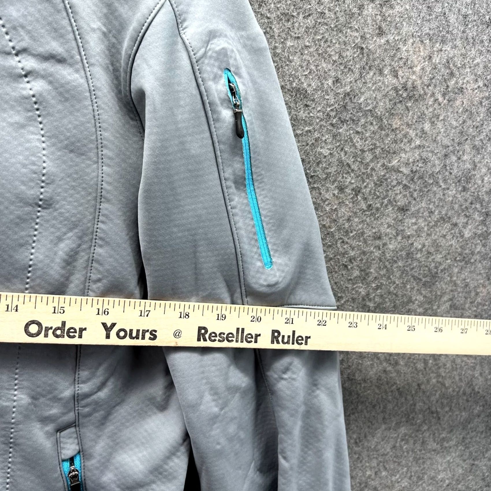 Vintage REI Jacket Women Large Gray Blue Full Zip Fleece Lined Outdoors Winter Size L / US 10 / IT 46 - 3 Thumbnail