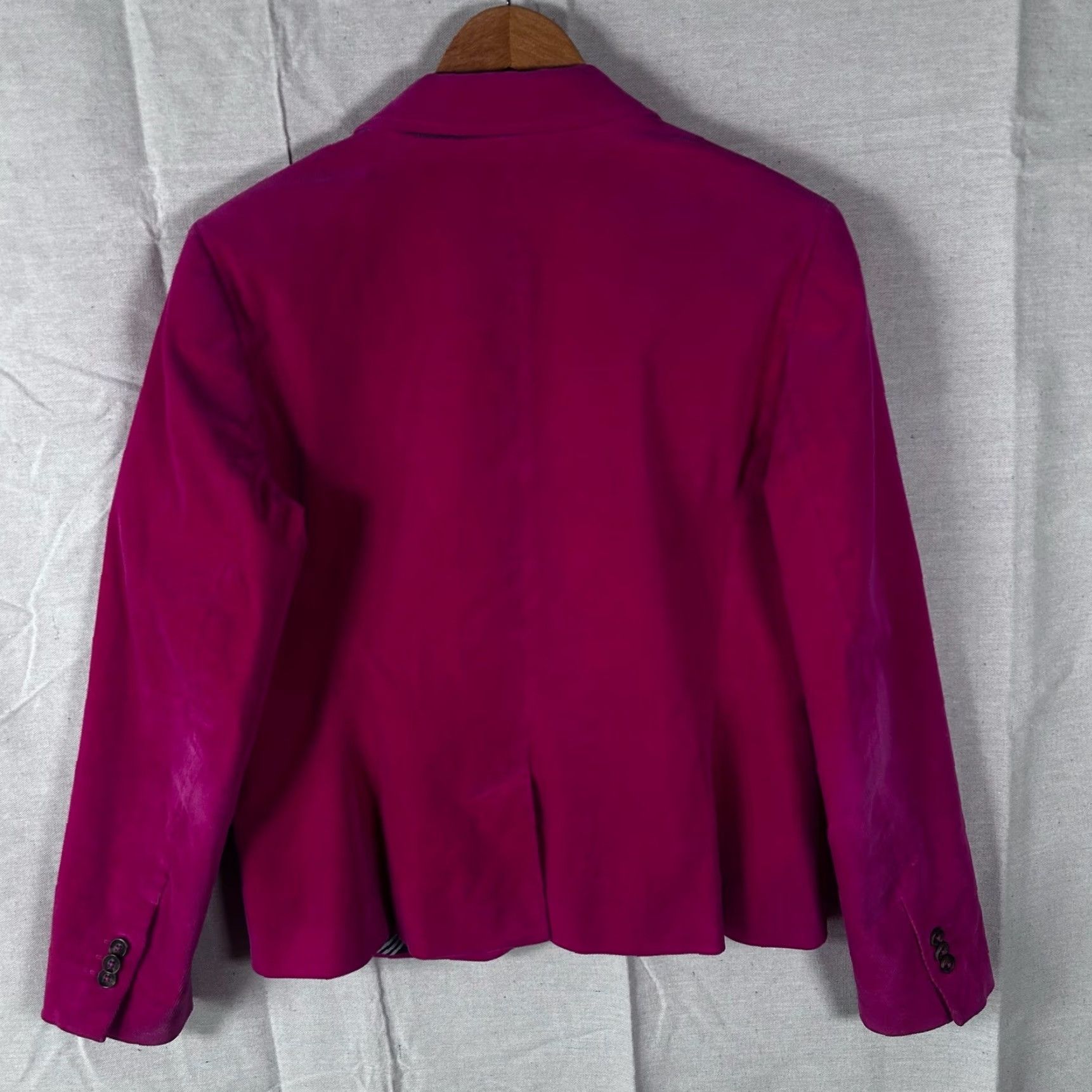 Brooks Brothers Brooks Brothers Blazer Jacket Pink Corduroy 12 Womens Cotton Spandex Notch One-Button 40in Chest Lined Stretch Vintage: No Size XL / US 12-14 / IT 48-50 - 3 Thumbnail