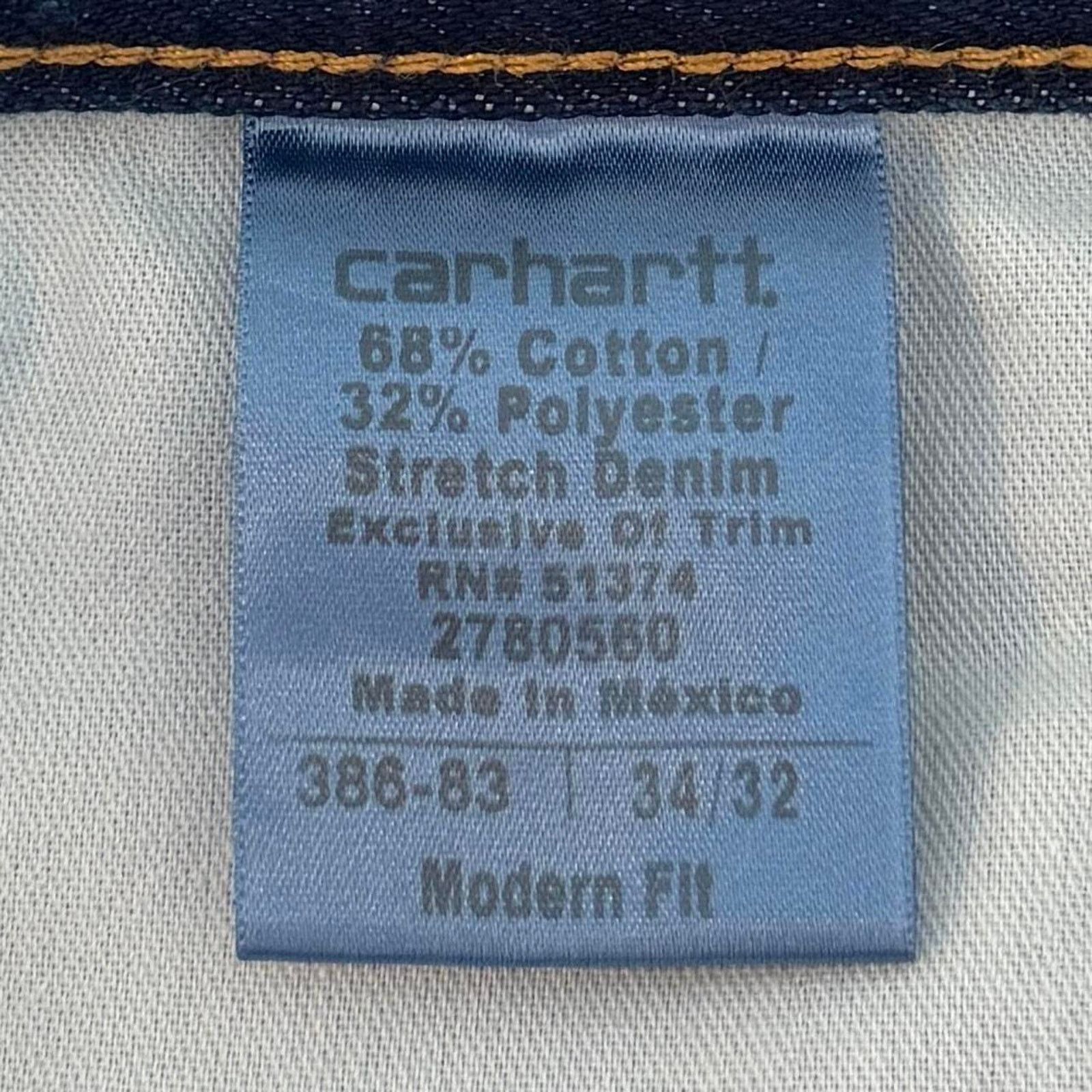 Carhartt × Vintage Vintage Y2K Carhartt Dark Wash Denim Skater Grunge Jeans Size US 34 / EU 50 - 4 Thumbnail