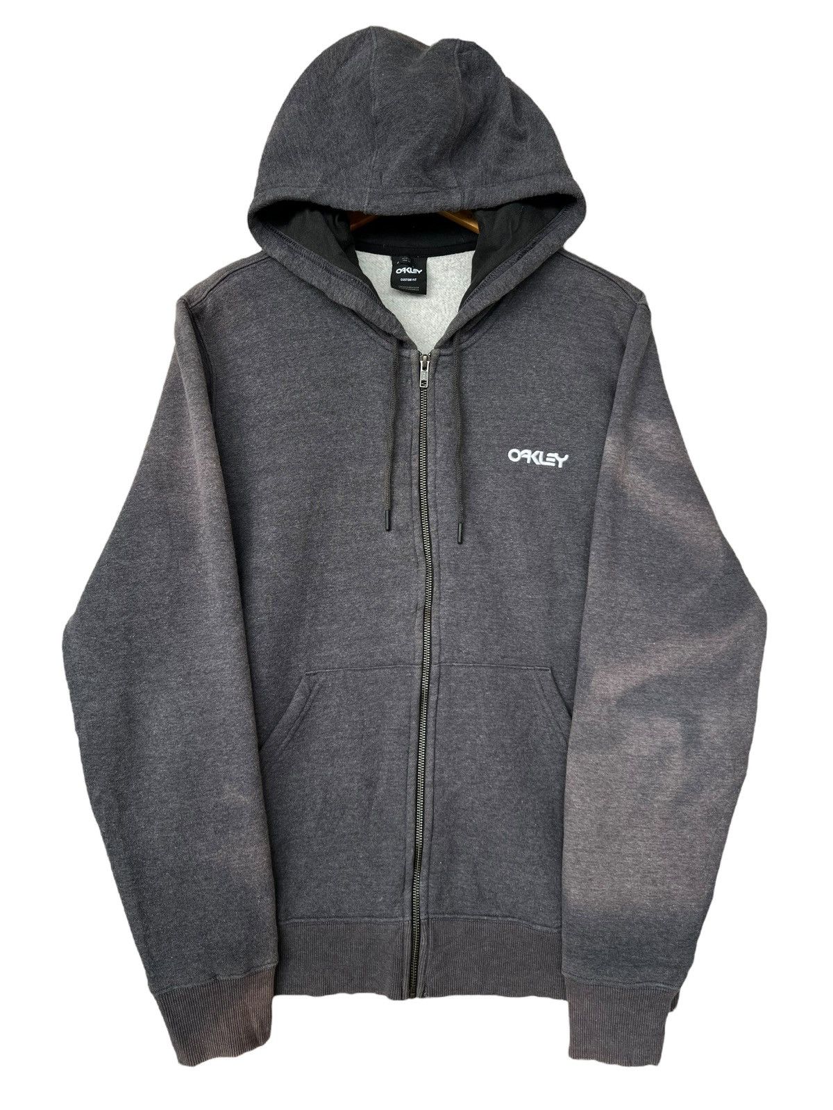 Oakley Oakley Distressed Faded Baggy Boxy Hoodie Size US M / EU 48-50 / 2 - 1 Thumbnail