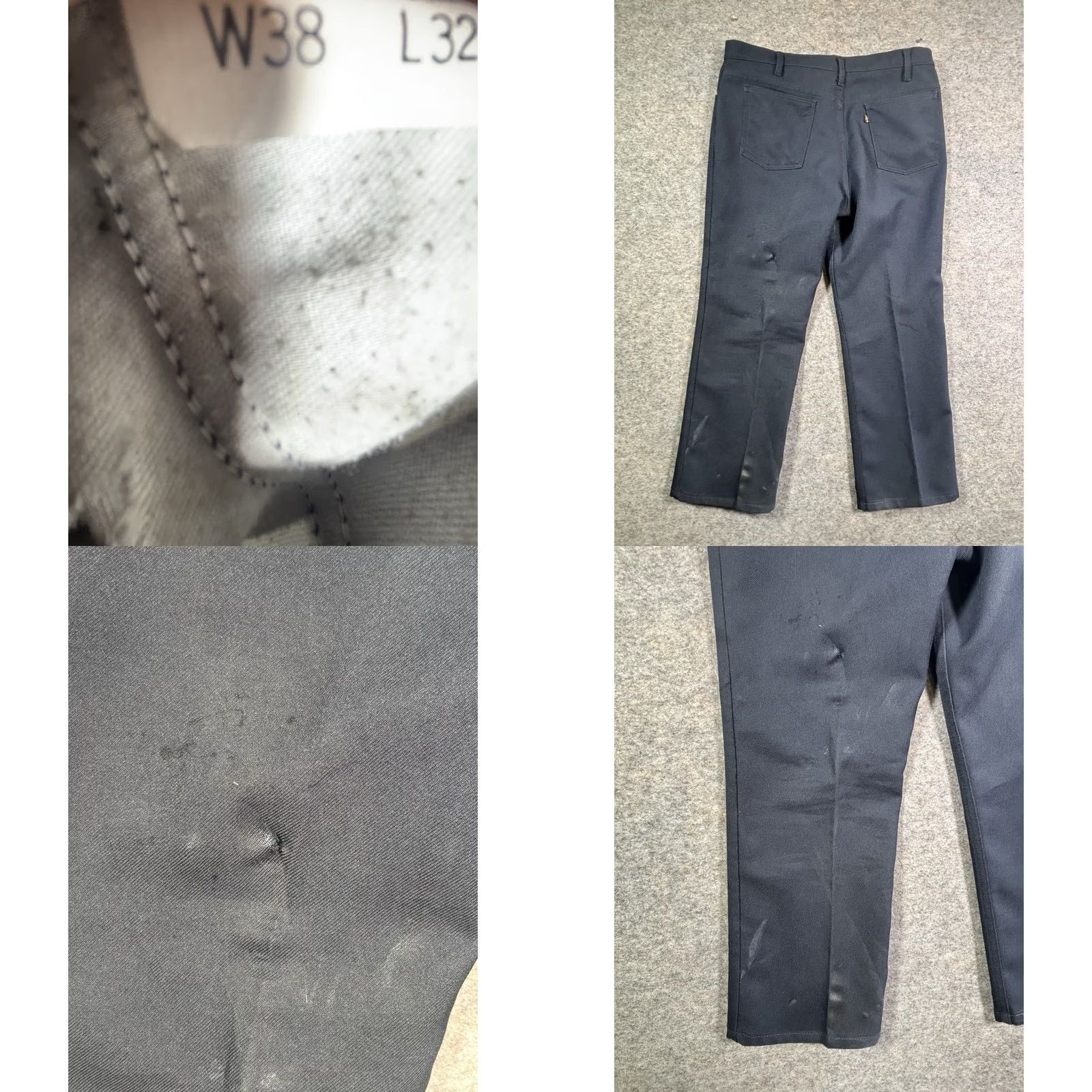 Levi's VINTAGE Levi's 517 Bootscut Pants Mens 90s Blue Polyester Dacron Sz 38x32 Western Trims Pockets Highlighted 90s Theme Mens Size US 38 / EU 54 - 8 Thumbnail