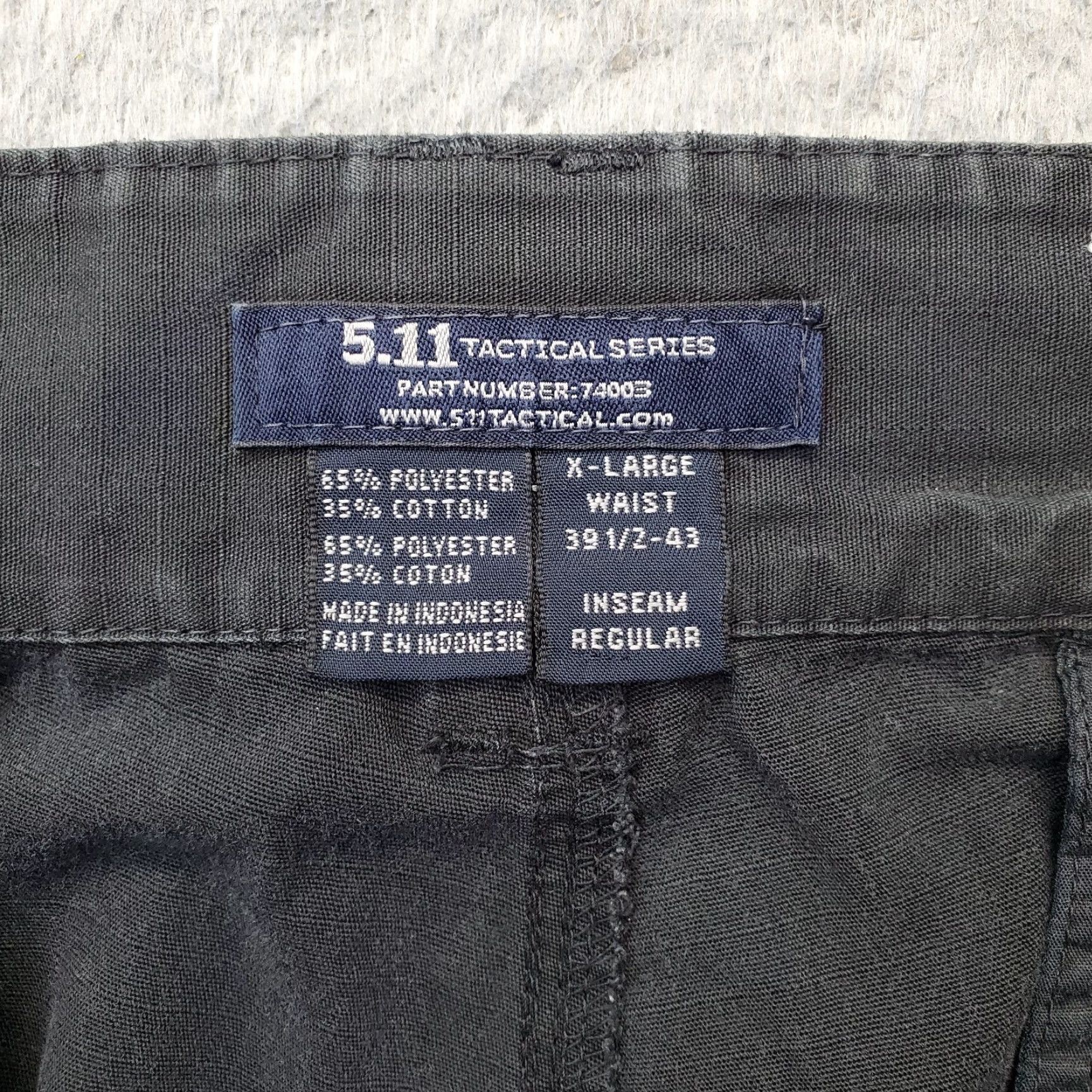 Vintage 5.11 Tactical Cargo Pants Mens XL Black Flex Fire Hose Work Double Knee Pants Mens XL Black Cargo Fit: Regular Inseam 31" Waist 40" Size US 36 / EU 52 - 7 Thumbnail