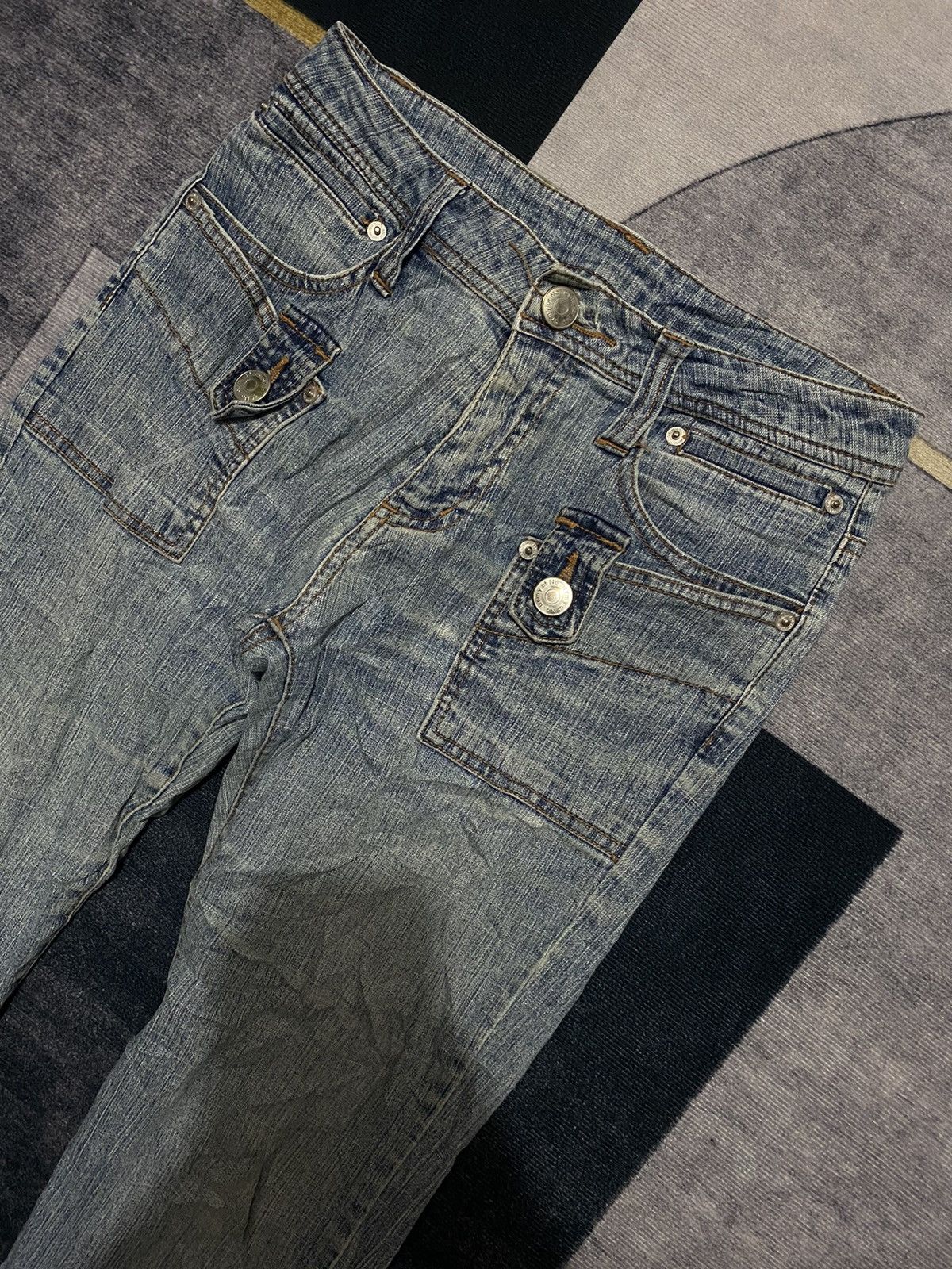 Japanese Brand ARMY OF NO FLARE BOOT CUT DENIM PANTS Size US 27 - 2 Thumbnail