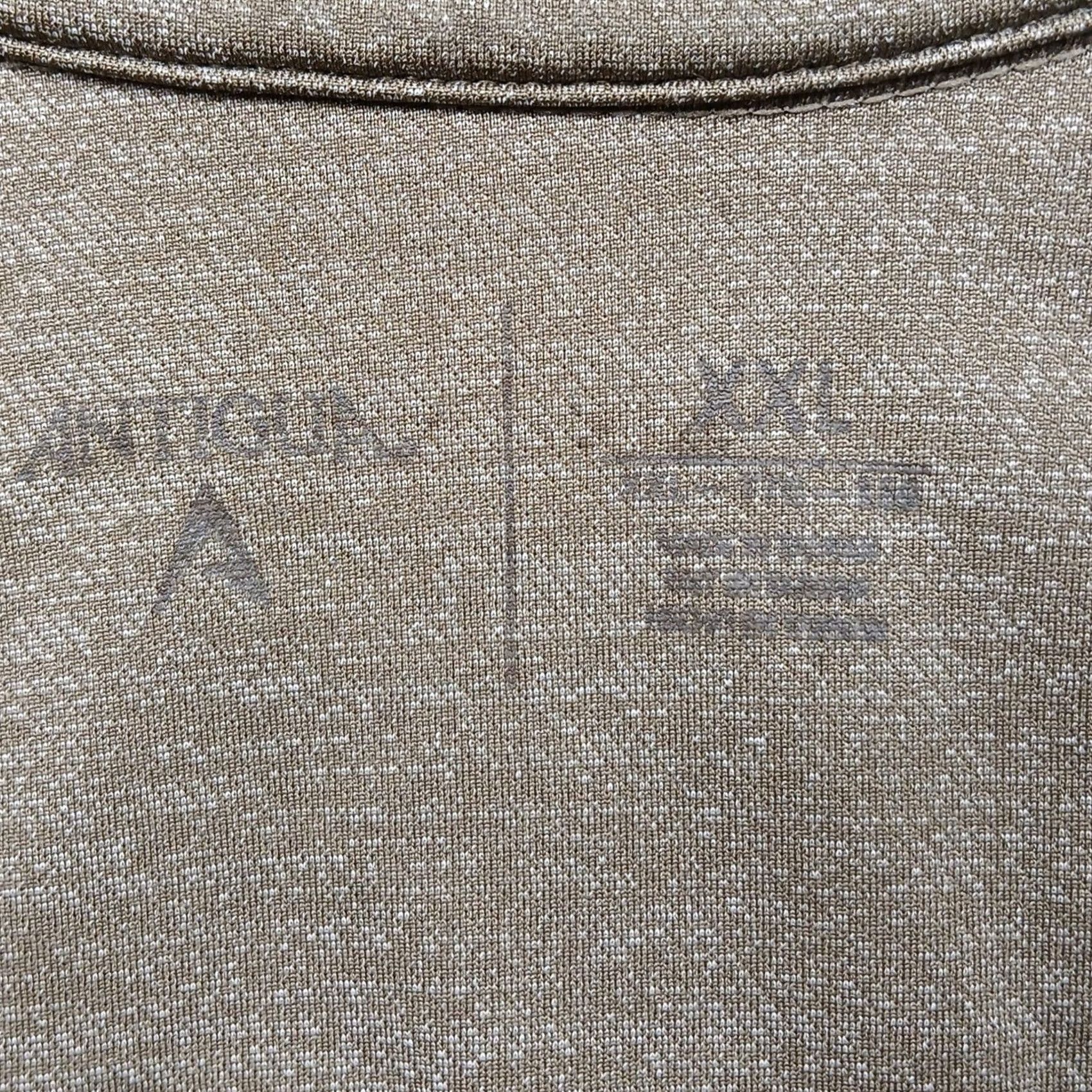 Vintage Cabella's Pullover Shirt Mens 2XL Zip Mock Neck 1/4 Long Sleeve Brown Heathered Knit Polyester Golf Activewear Size US XXL / EU 58 / 5 - 5 Thumbnail