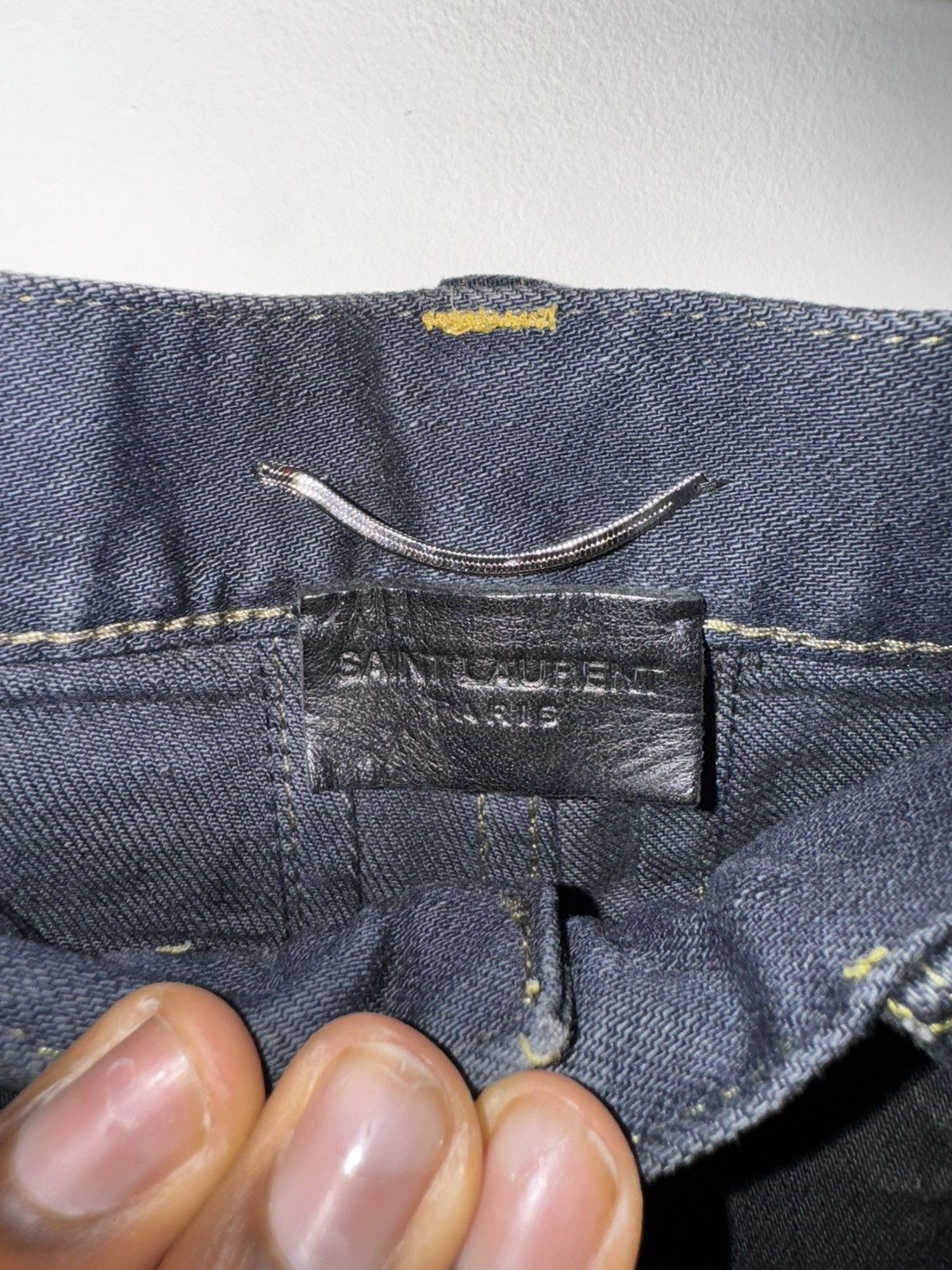 Hedi Slimane × Saint Laurent Paris Runway 2013 MudWash Chain Denim Size US 32 / EU 48 - 4 Thumbnail