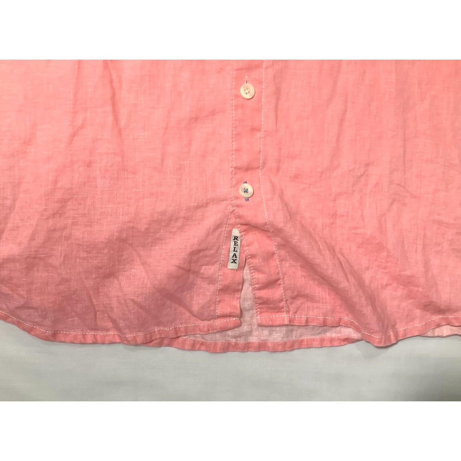 Tommy Bahama Tommy Bahama Relax Shirt Mens 2XL Pink Linen Long Sleeve Button Front Casual Size US XXL / EU 58 / 5 - 4 Thumbnail