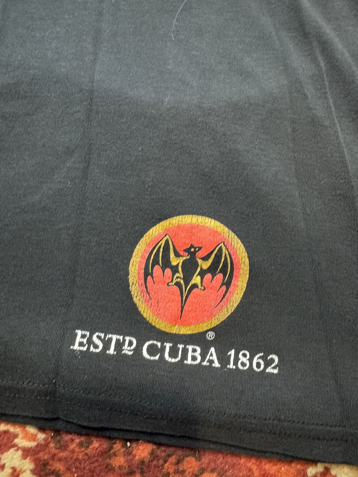 Bacardi × Vintage Vintage Y2K Rigo Bacardi Bat Logo T Shirt Size US L / EU 52-54 / 3 - 6 Thumbnail