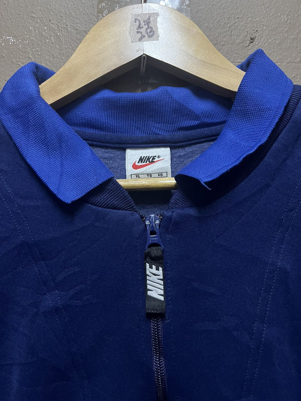 Nike × Vintage Vintage Nike Big Swoosh Halfzipper Size US XL / EU 56 / 4 - 3 Thumbnail