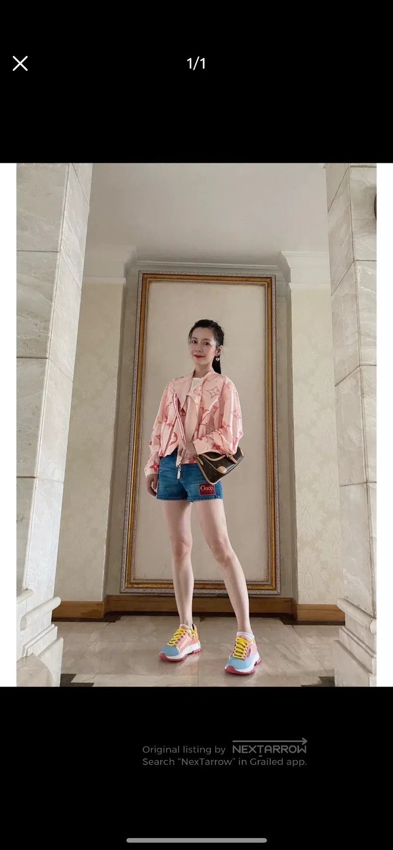 Louis Vuitton Louis Vuitton Pink presbyopic bomber jacket Size XXS / US 00 / IT 34 - 9 Thumbnail