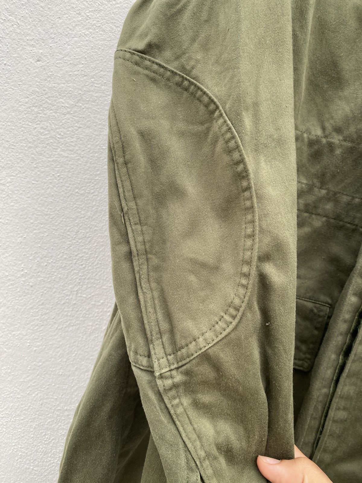 Vintage Vintage 1980s Army Issue Nazi Parka Belgian Seyntex Size US L / EU 52-54 / 3 - 4 Thumbnail