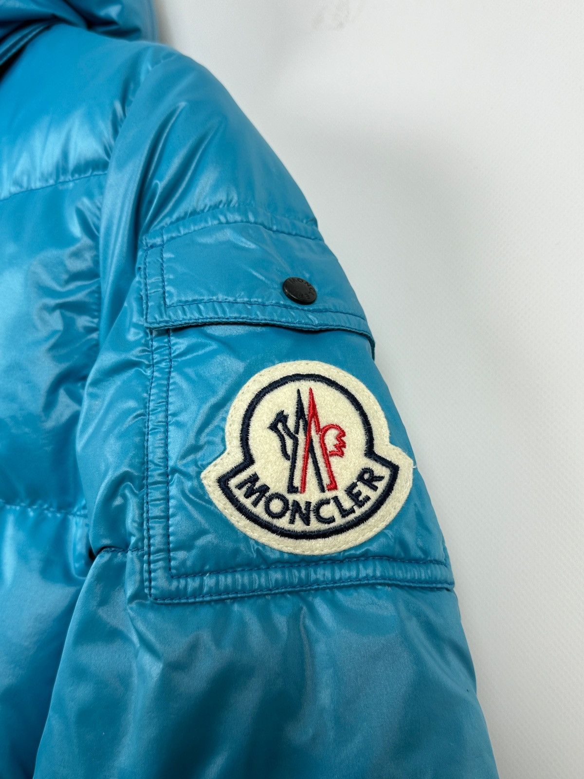 Moncler Moncler Badia Blue Hoodie Down Puffer Jacket Size M / US 6-8 / IT 42-44 - 14 Thumbnail