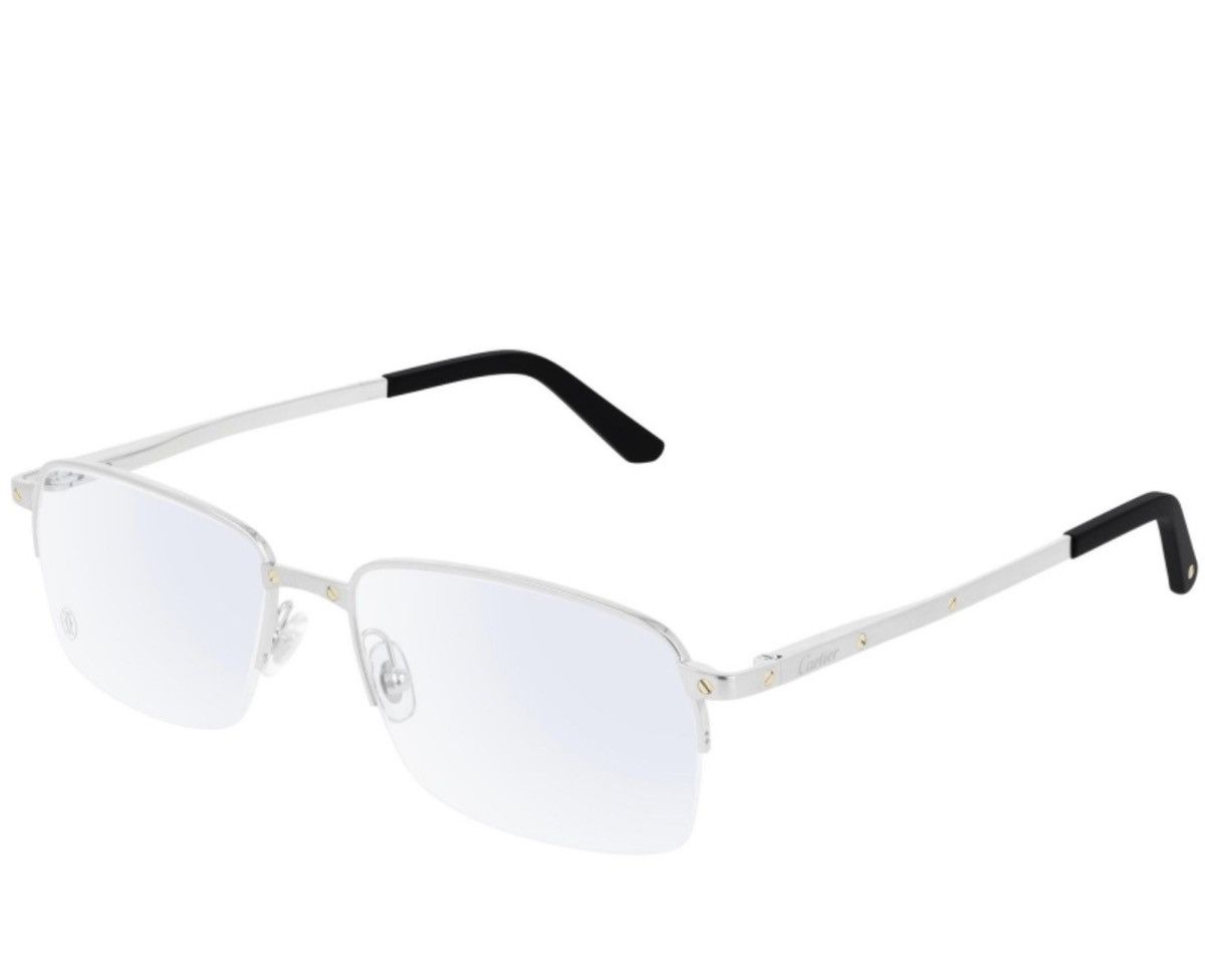 Cartier Cartier CT0168O 006 Santos Optical Frames — Platinum Size ONE SIZE - 1 Thumbnail
