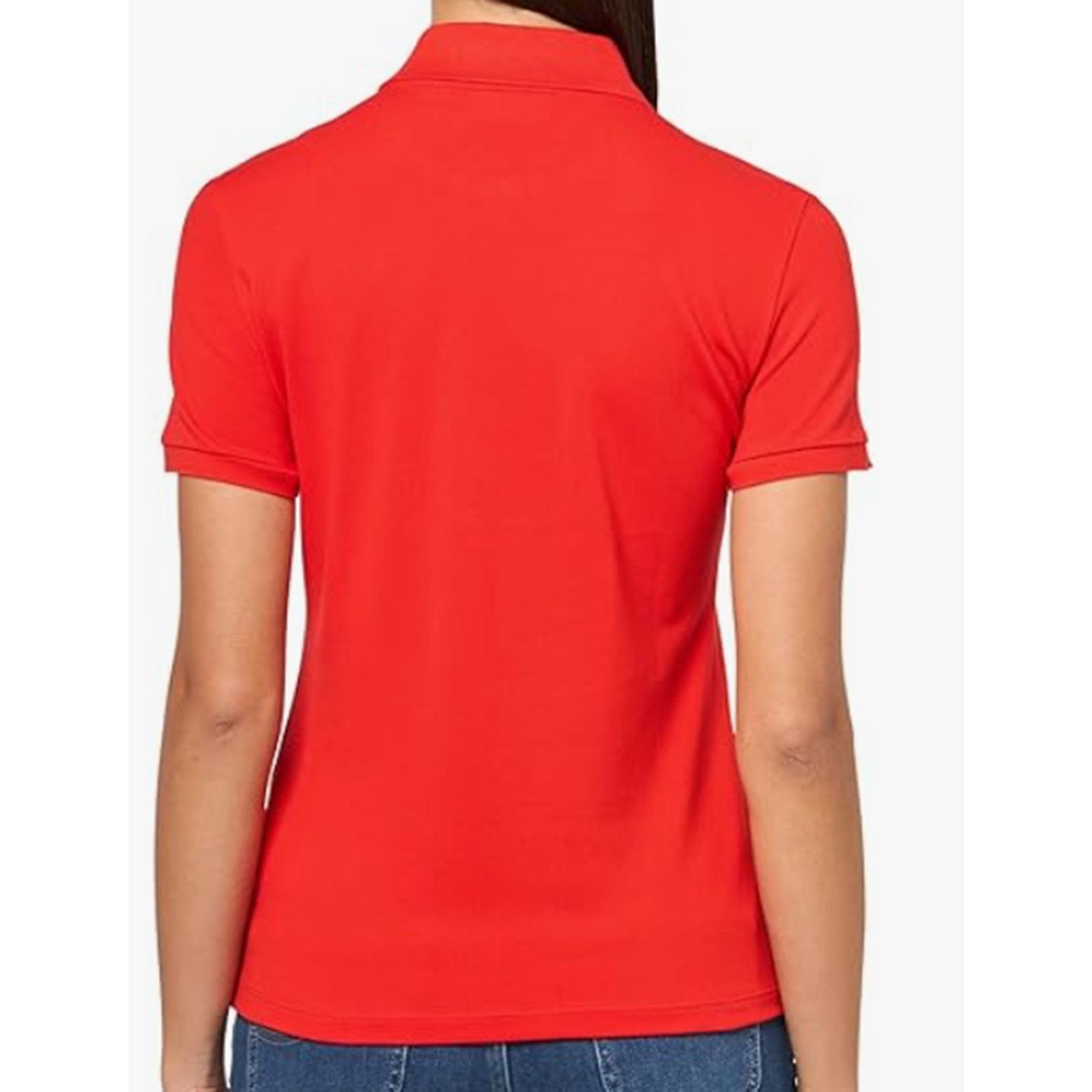 Lacoste Lacoste Women's Slim Fit Stretch Mini Pique Polo Bush 4 Size S / US 4 / IT 40 - 3 Thumbnail