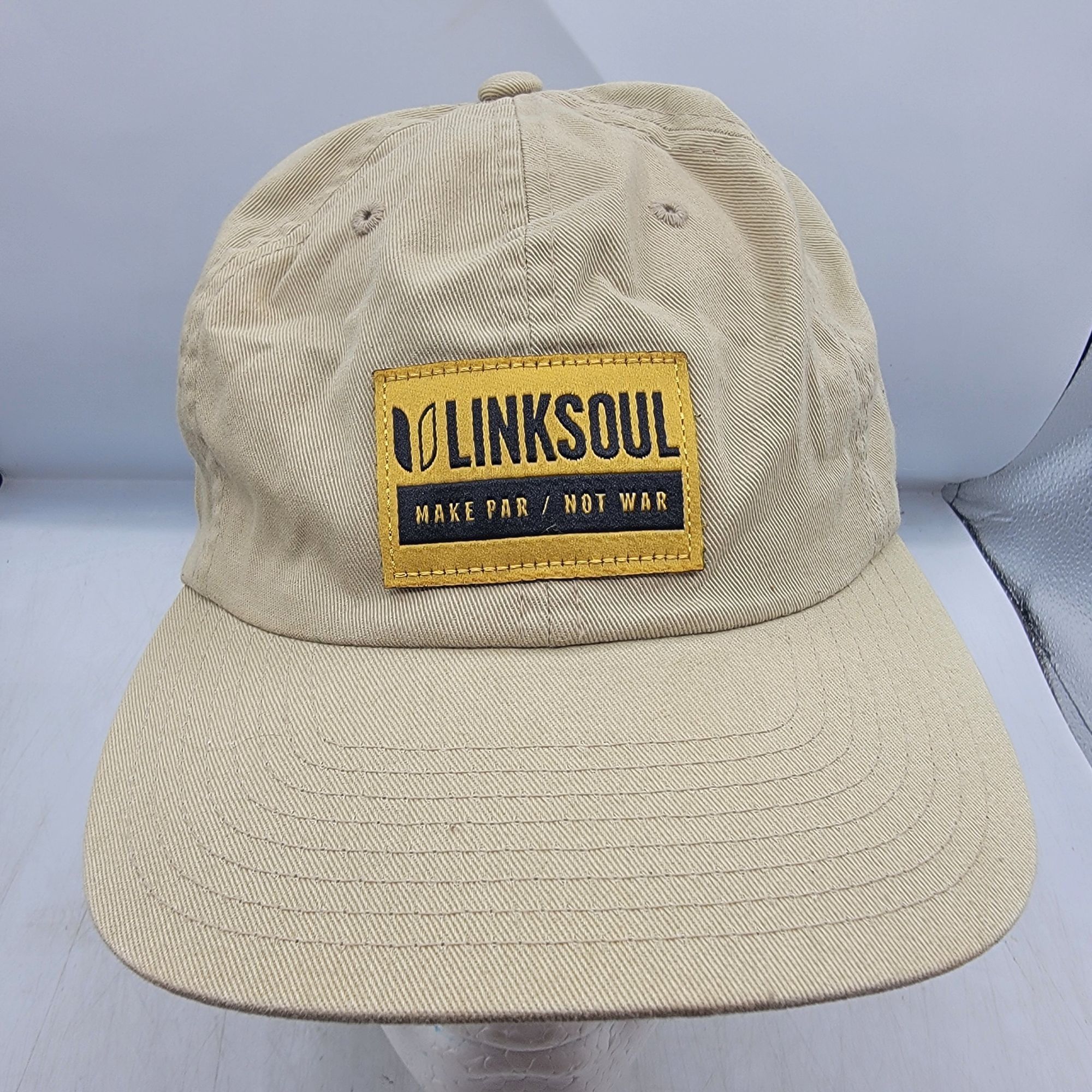 Other Linksoul Adults Beige Baseball Hat Cap Adjustable Casual Out Size ONE SIZE - 1 Thumbnail