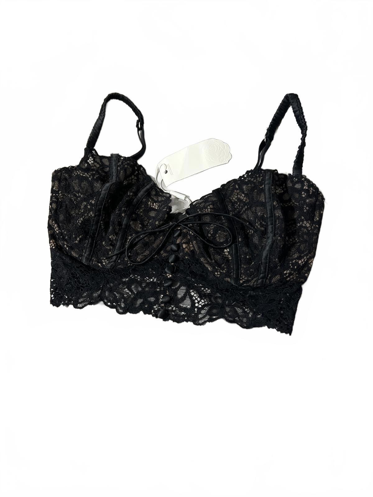 Other For Love & Lemons Black Lace Bralette Crop Top Size ONE SIZE - 2 Thumbnail