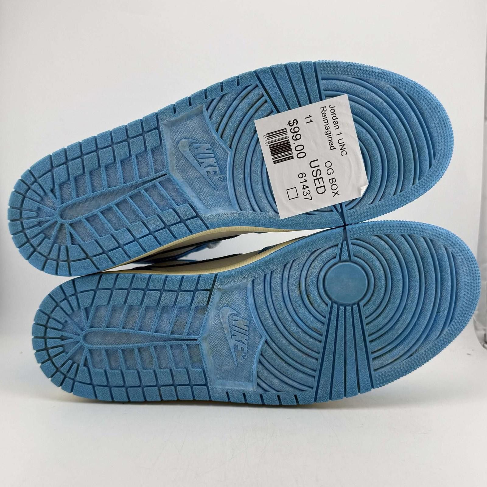 Nike Air Jordan 1 Retro High UNC Reimagined US 11 Used with Box Size US 11 / EU 44 - 6 Thumbnail