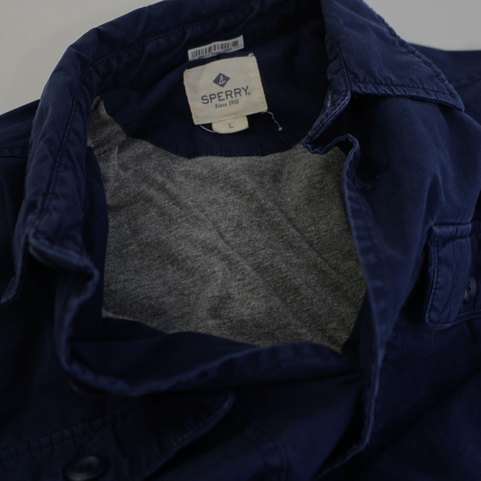 Sperry Sperry Blue Button Front Collared Large Insulated Shirt Jack Size US L / EU 52-54 / 3 - 12 Thumbnail