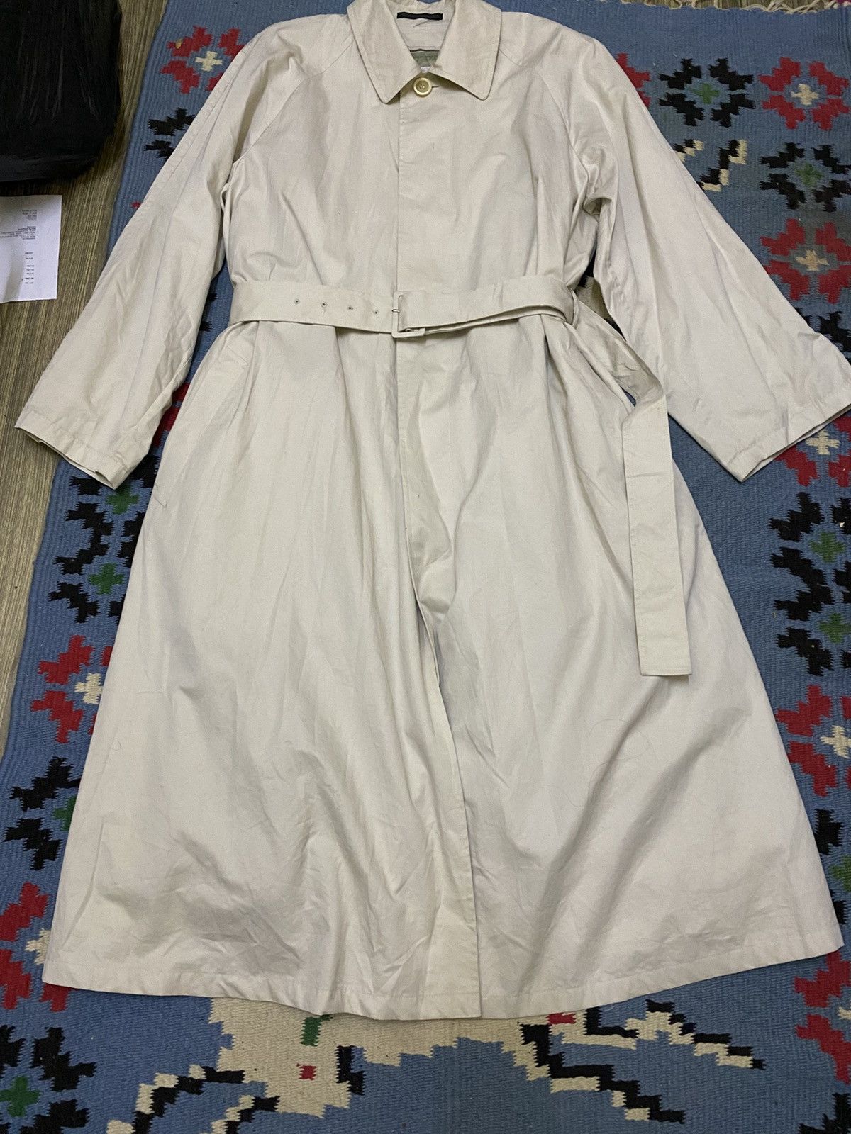 Yohji Yamamoto 90s YOHJI YAMAMOTO IMPERMEABLE LINING BELT COAT Size US M / EU 48-50 / 2 - 2 Thumbnail