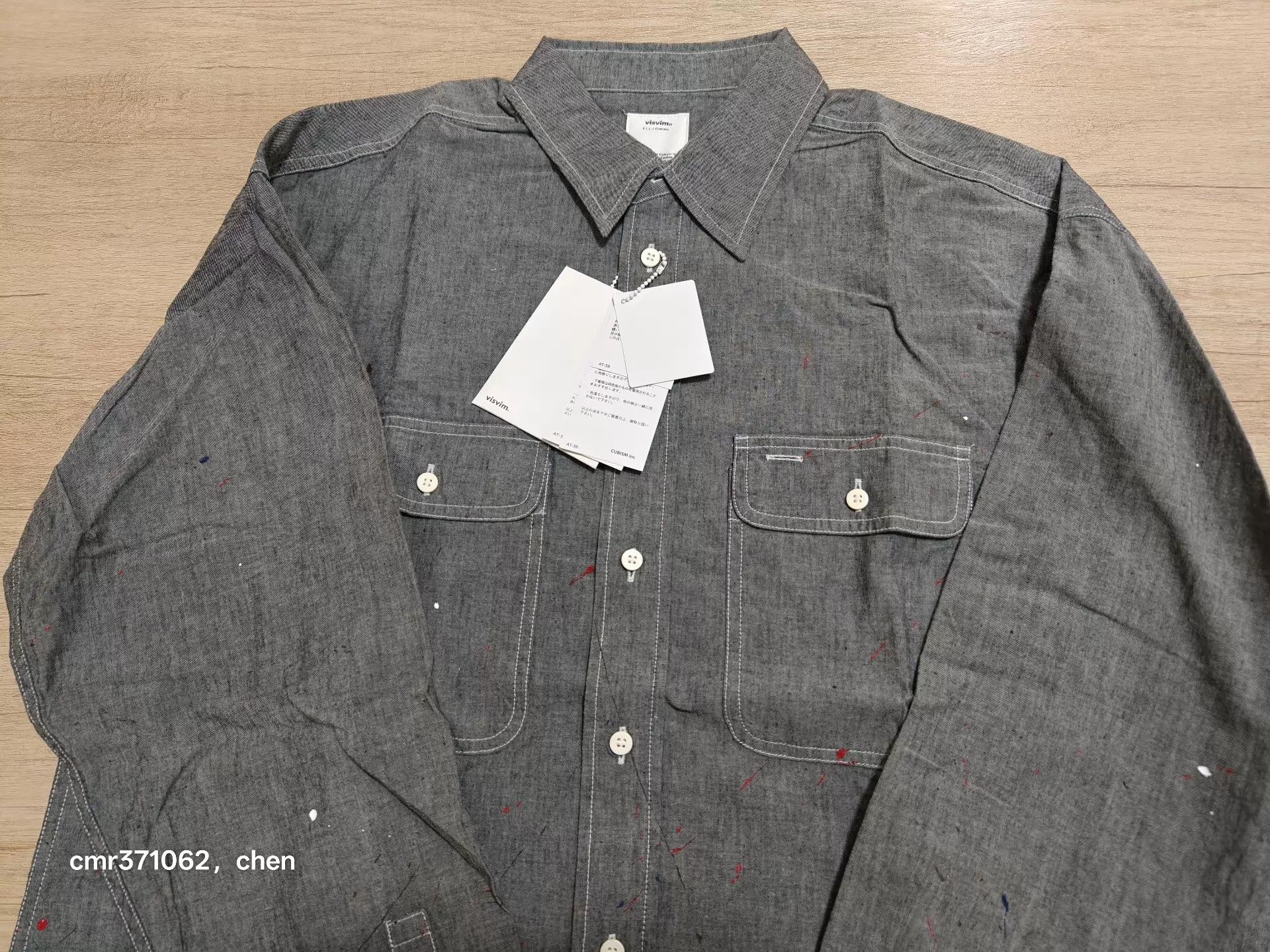 Visvim visvim 20AW L/S Chambray Lumber Shirt Indigo 2 CS Size US M / EU 48-50 / 2 - 5 Thumbnail