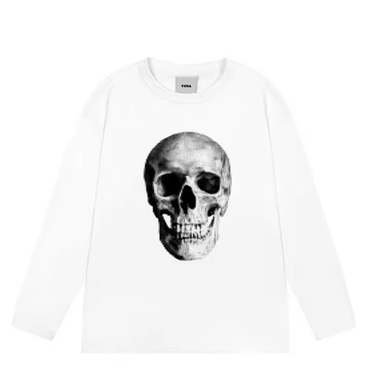 Japanese Brand Y2K Streetwear Skull Head Graphic Long Sleeve T-Shirt Size US L / EU 52-54 / 3 - 1 Thumbnail