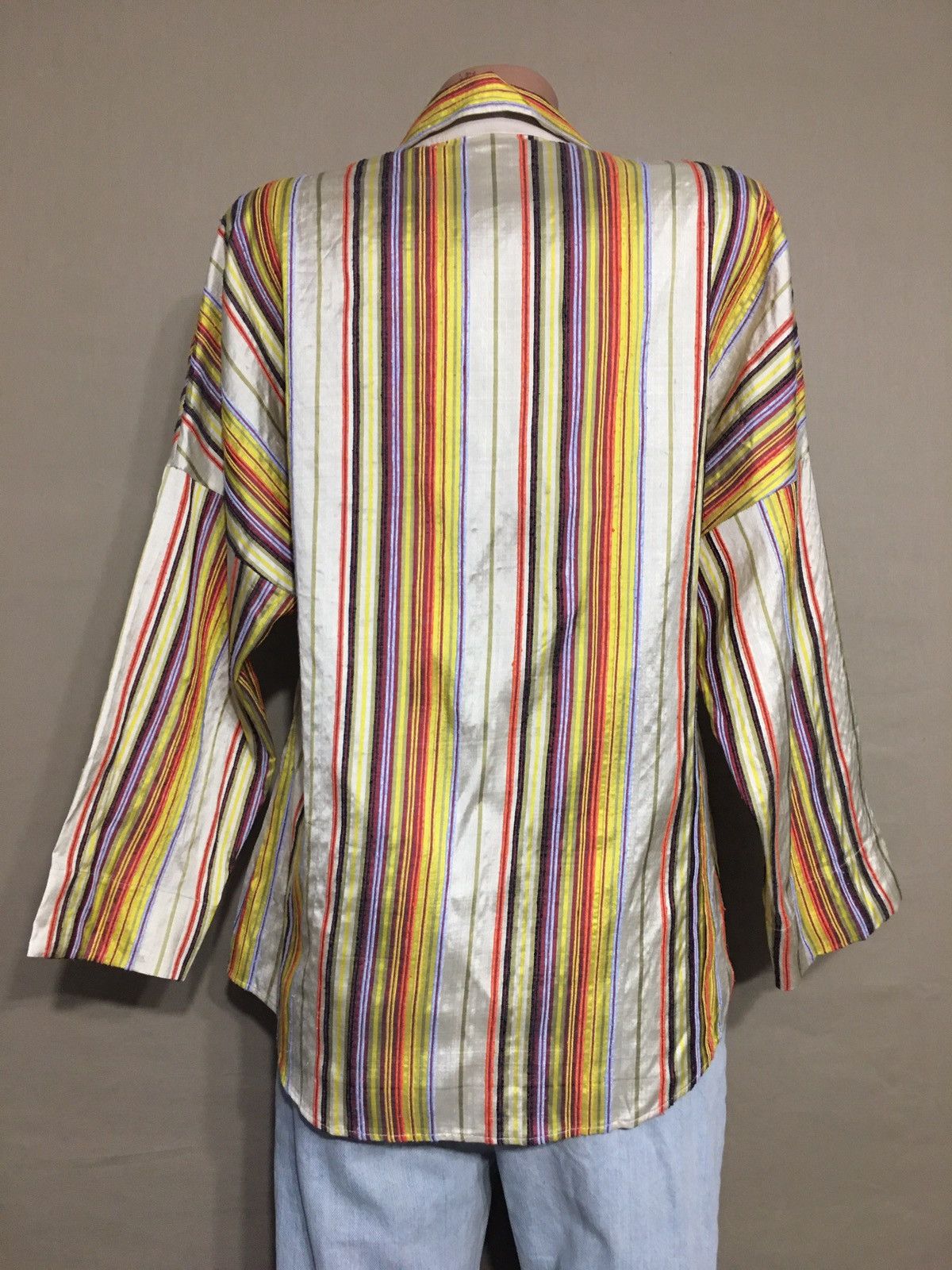 Akris Akris Punto Silk Multicolor Striped Blouse Shirt Size EU 34 Size S / US 4 / IT 40 - 6 Thumbnail