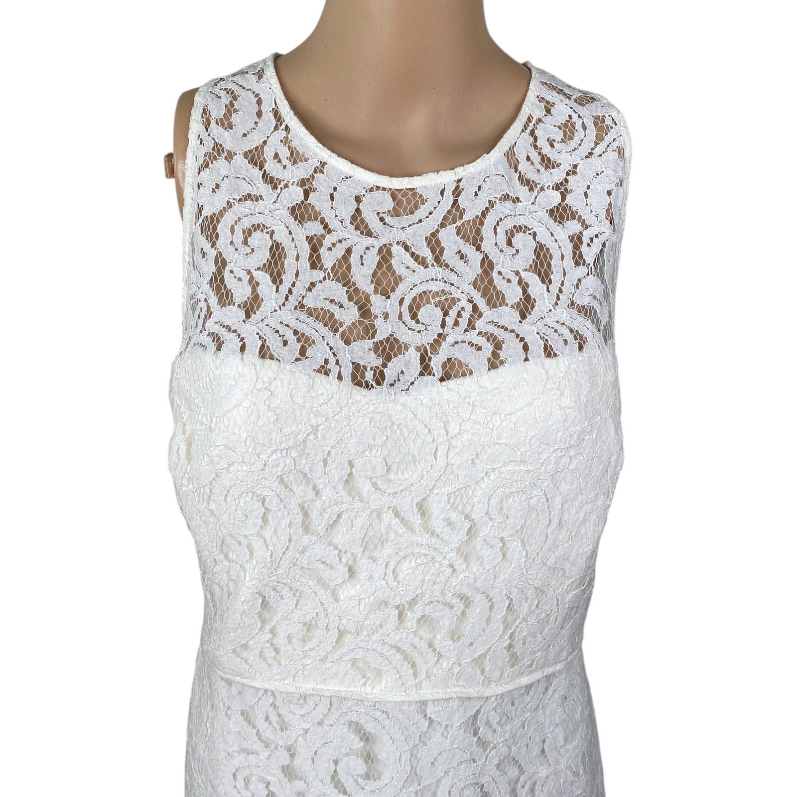 J.Crew J.Crew Pamela Ivory Lace Bridal Wedding Gown Dress SZ 20 Size 3XL / US 20-22 - 6 Thumbnail