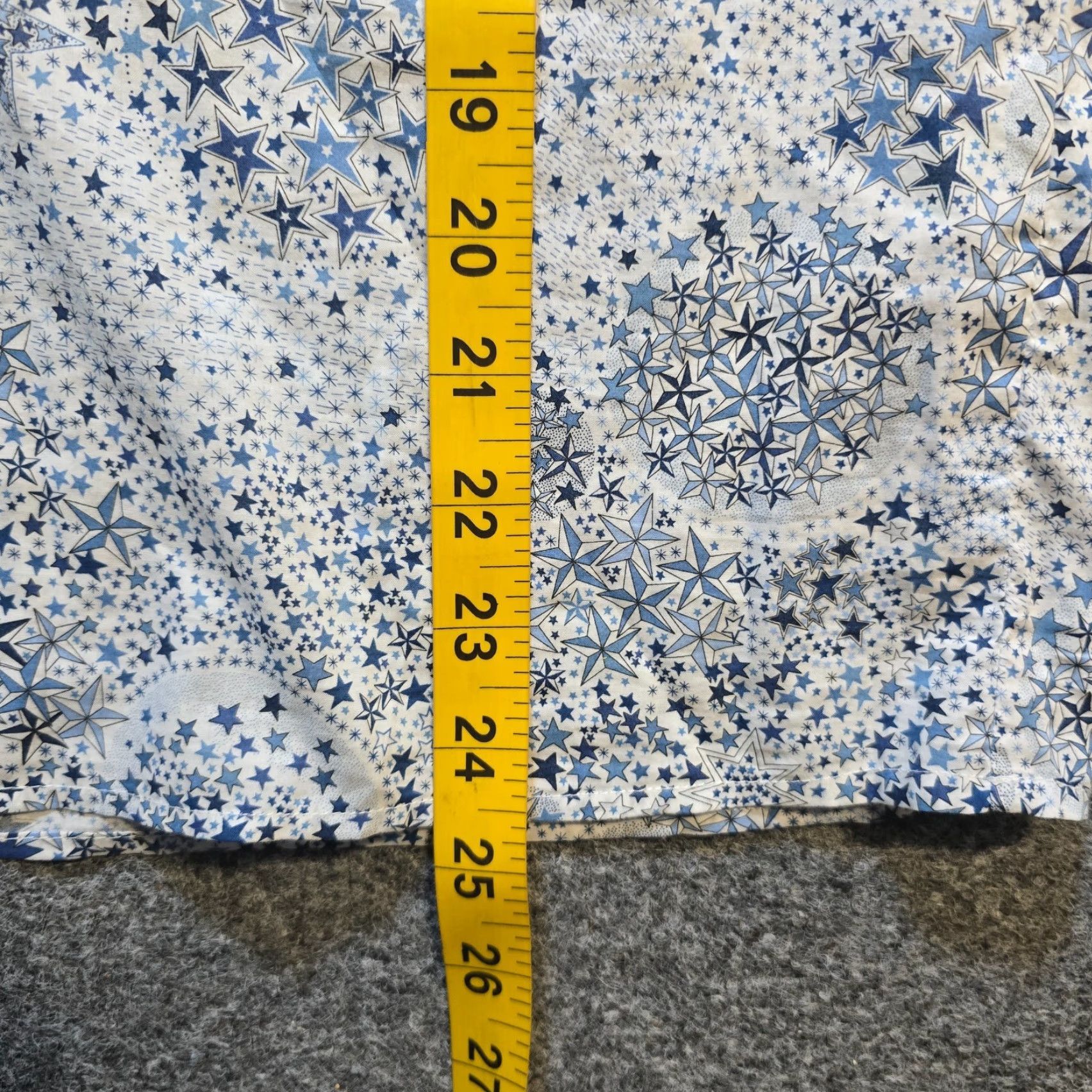 J.Crew J.CREW Blouse Womens XS White Blue Liberty Fabric Stars Art Tie Closure Casual Shirt Size XS / US 0-2 / IT 36-38 - 6 Thumbnail