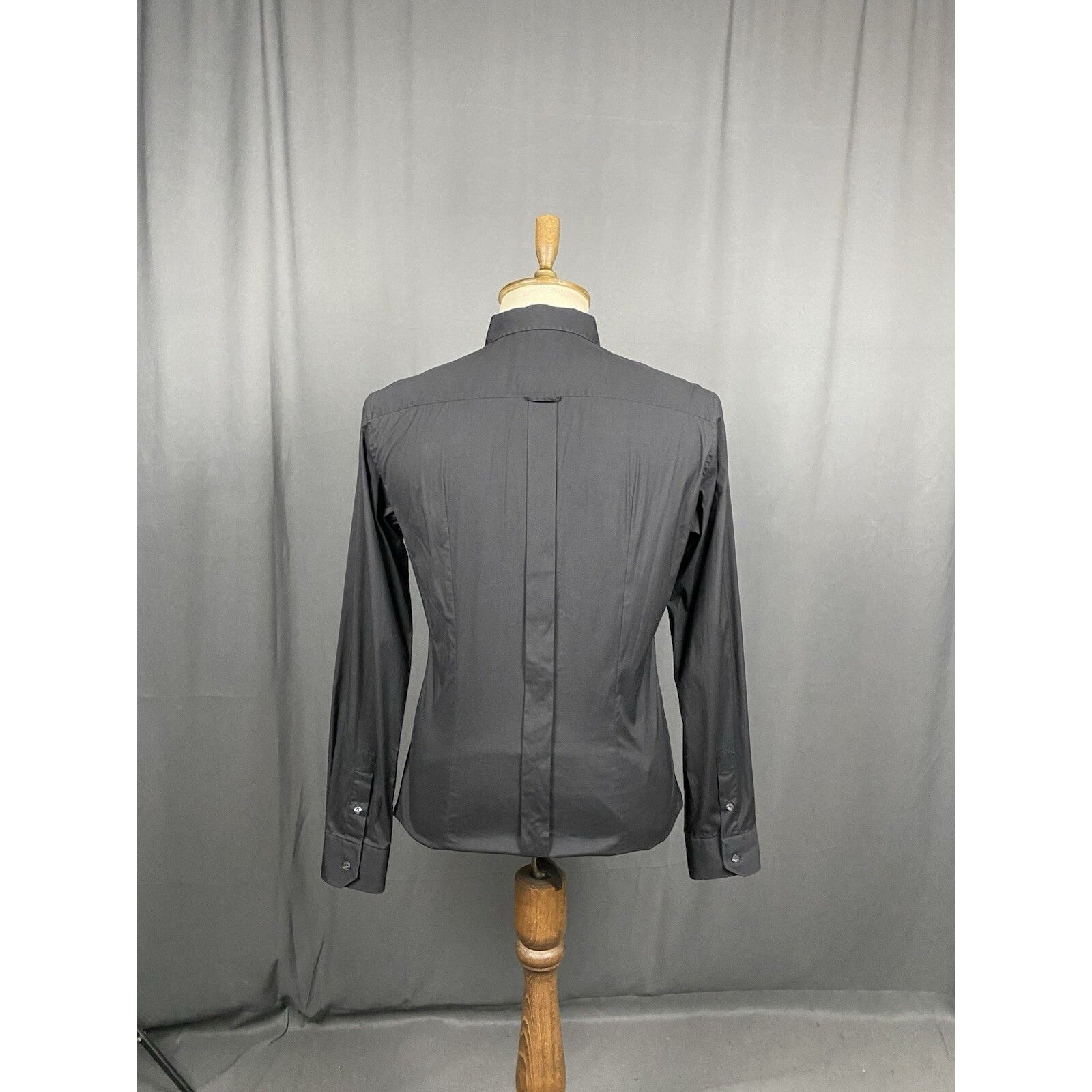 Dolce & Gabbana Dolce&Gabbana Brad Line Men's Black Longsleeve Dress Shirt Size US M / EU 48-50 / 2 - 7 Thumbnail