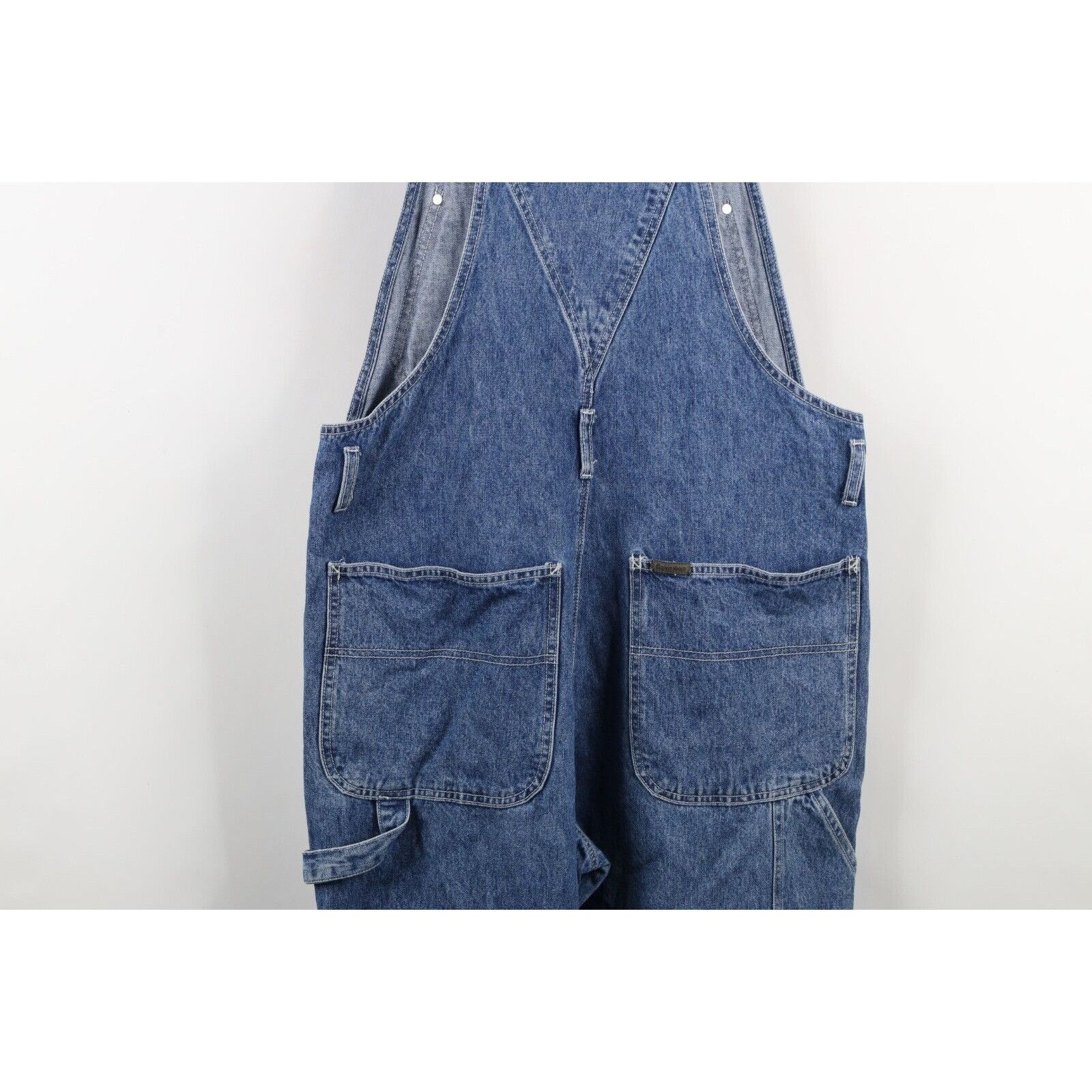 Calvin Klein × Vintage Vintage 90s Calvin Klein Faded Spell Out Wide Leg Overalls Size US 36 / EU 52 - 19 Thumbnail