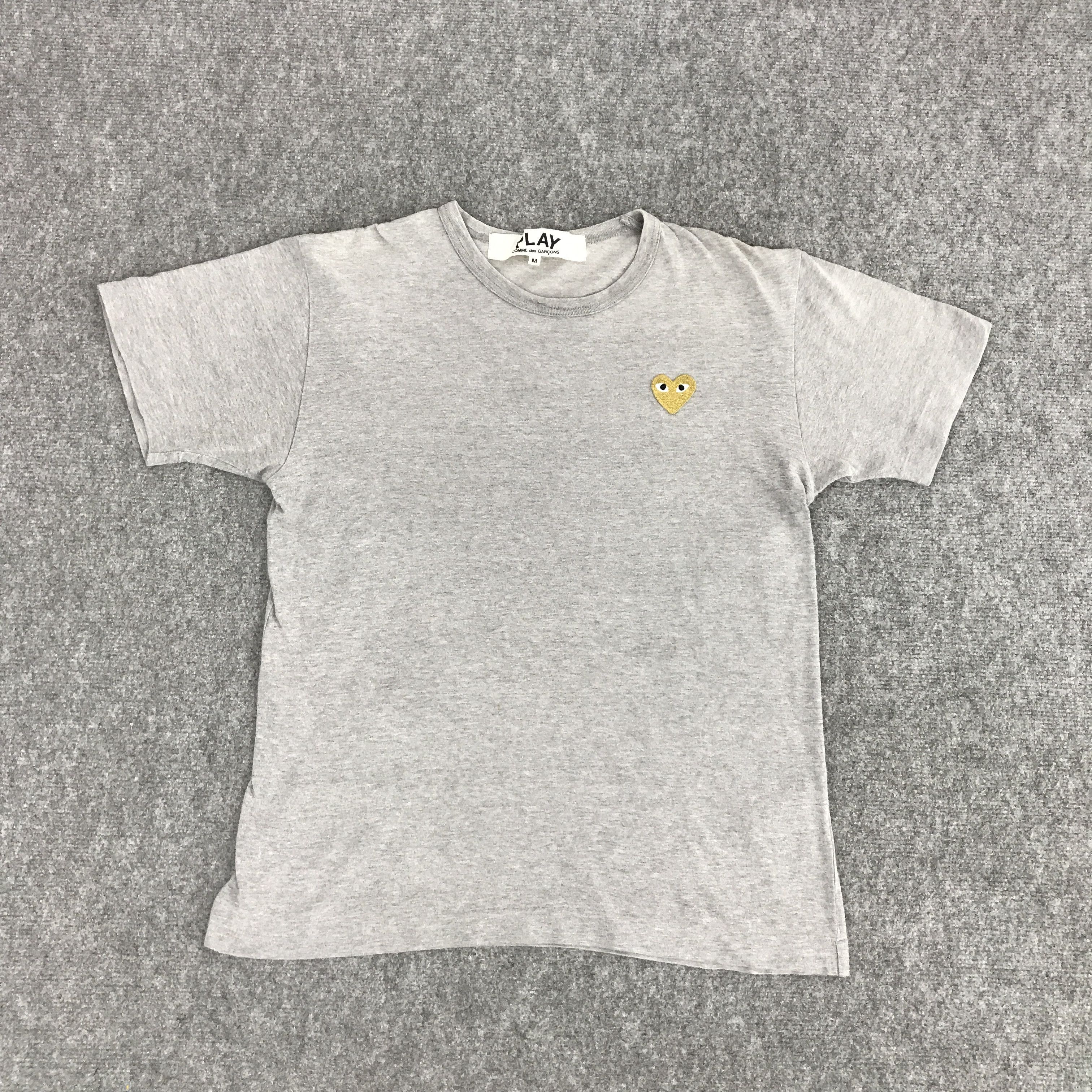 Comme des Garcons Homme Plus × Comme des Garcons PLAY PLAY COMME DES GARCONS MINI GOLD LOVE DESIGN TSHIRTS Size US M / EU 48-50 / 2 - 1 Thumbnail