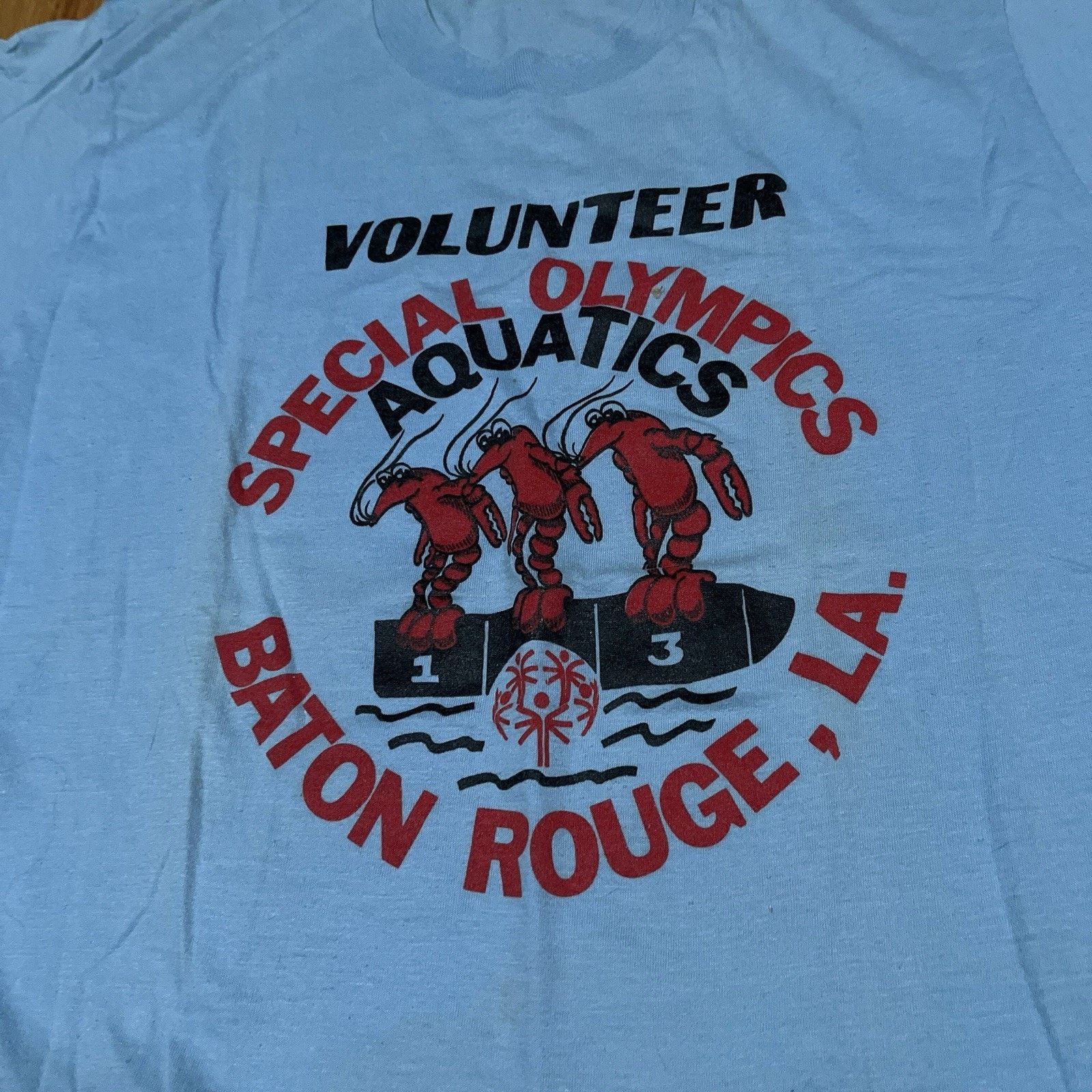Vintage VTG Screen Stars Special Olympics Aquatics Single Stitch Tee Size US M / EU 48-50 / 2 - 2 Thumbnail