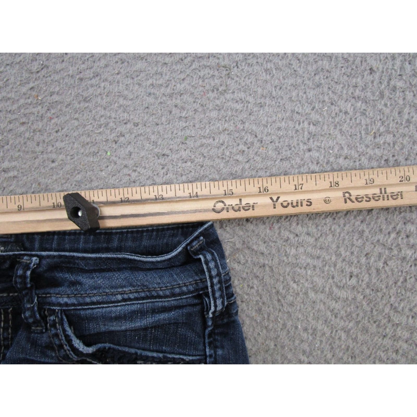 Silver Jeans Co. Silver Jeans Co Suki 17" Selvedge Denim Blue Stretch Jeans Womens Size 28x33 Size 28" / US 6 / IT 42 - 7 Thumbnail