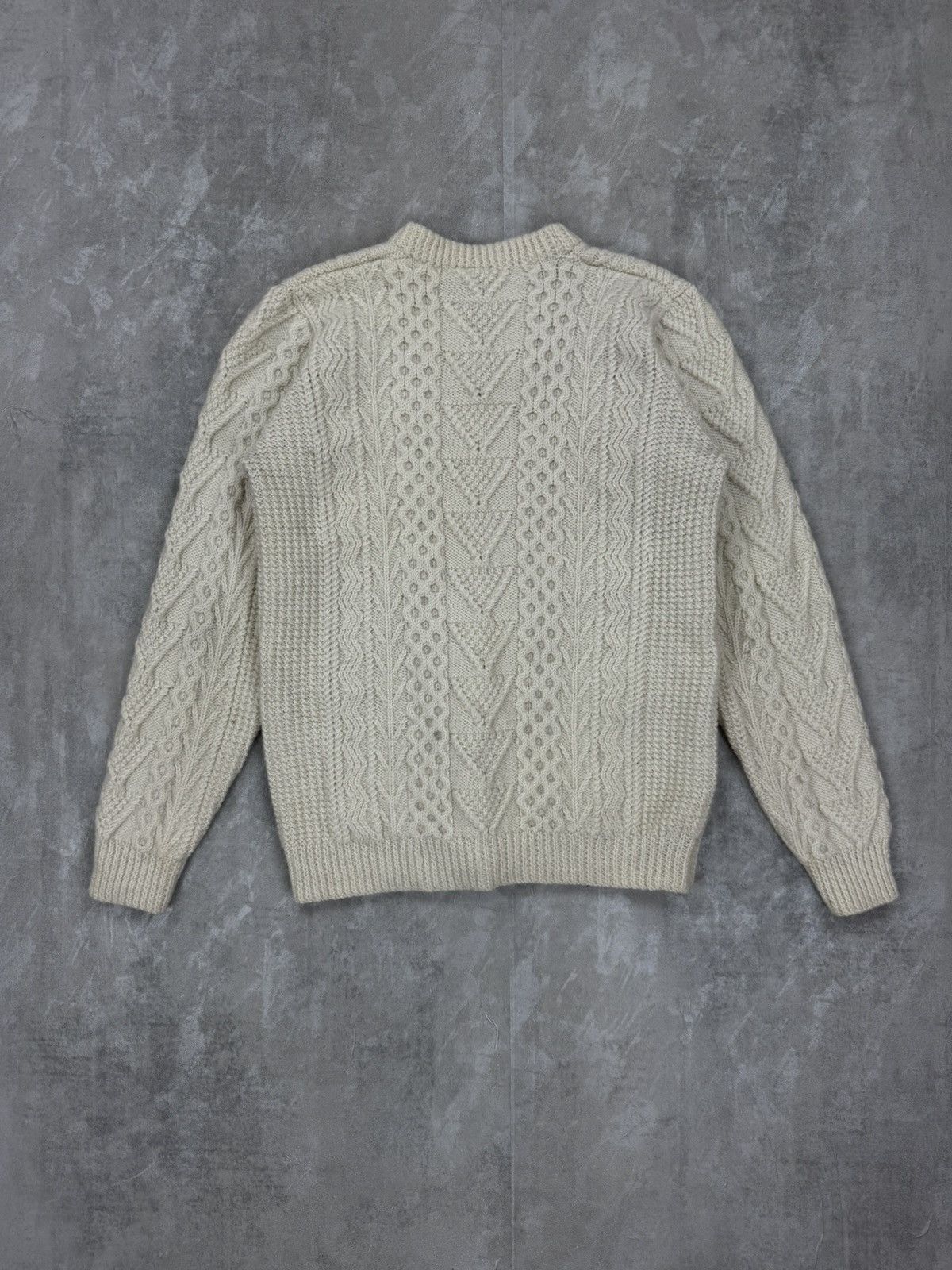 Other Lesotho Handknits Wool vintage cable knit Mens sailor Size US L / EU 52-54 / 3 - 5 Thumbnail