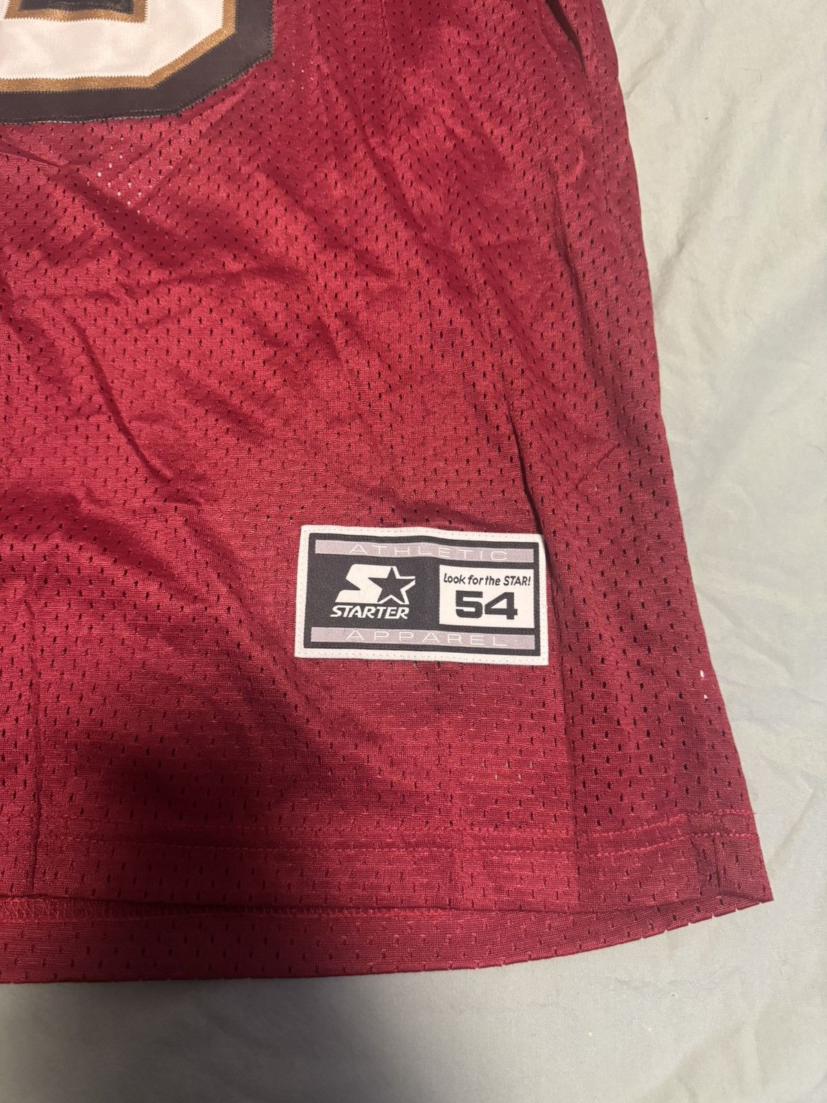 Starter SF 49ers Size 2XL Starter Jerry Rice Jersey QB Club Patch Size US XXL / EU 58 / 5 - 4 Thumbnail