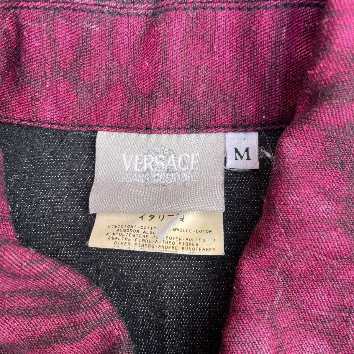 Versace Jeans Couture RARE Versace Jeans Couture Pink Python Graphic Denim Jacket Size M / US 6-8 / IT 42-44 - 5 Thumbnail