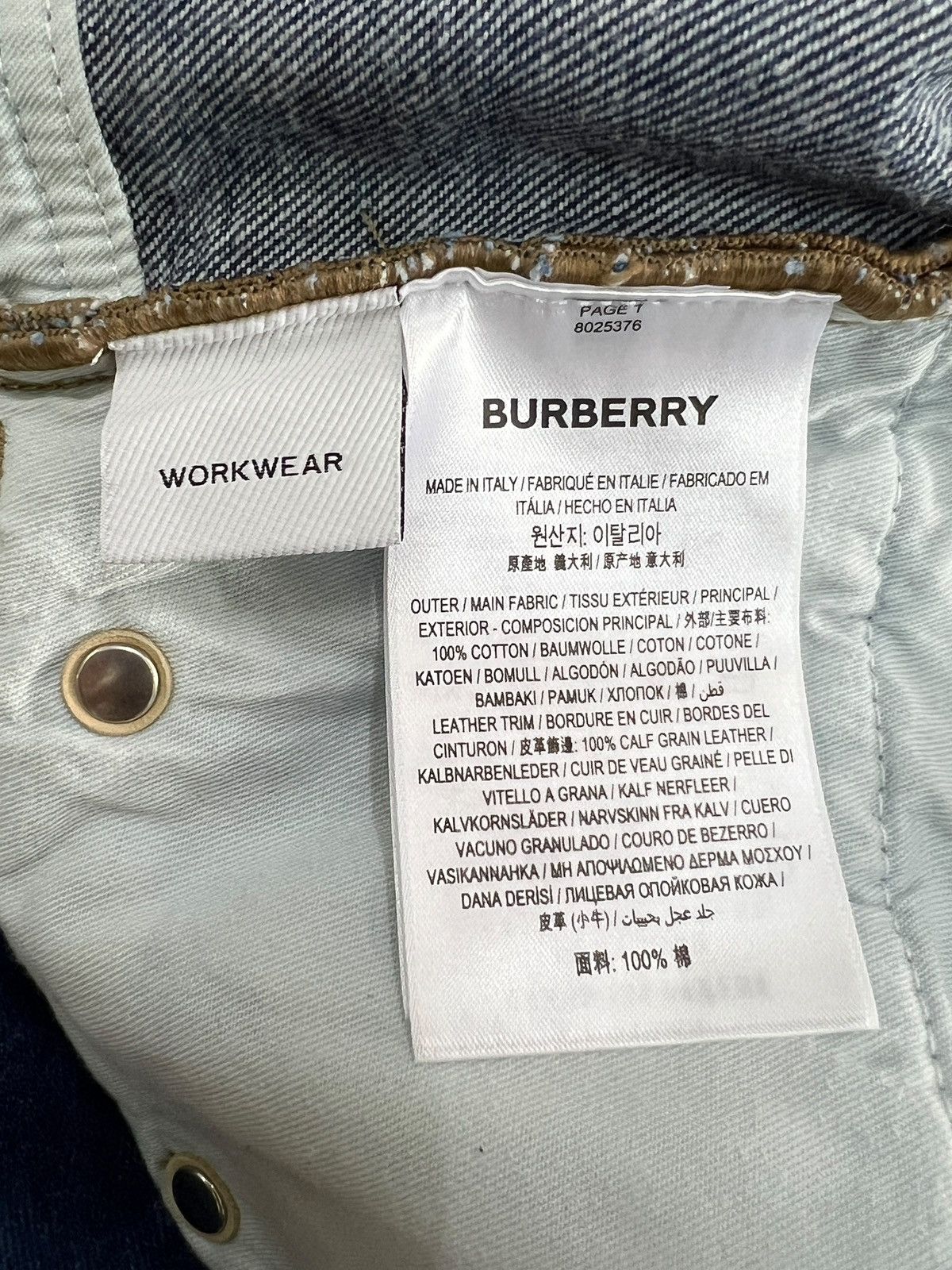 Burberry Burberry Workwear Jeans Size US 36 / EU 52 - 13 Thumbnail