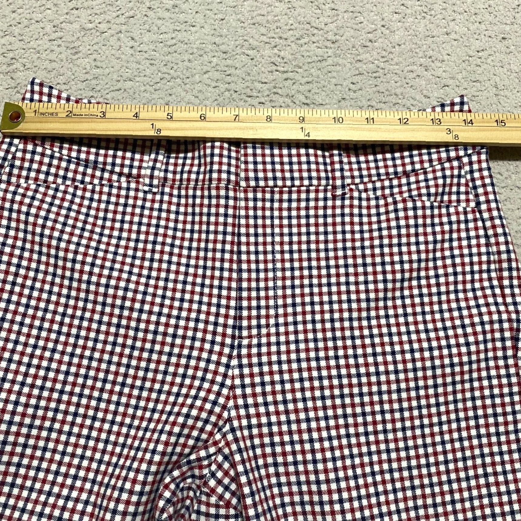 Old Navy Old Navy Pixie Pants - Multicolor Plaid Straight Ankle High Rise Pockets Woman 2 Regular Size 26" / US 2 / IT 38 - 7 Thumbnail
