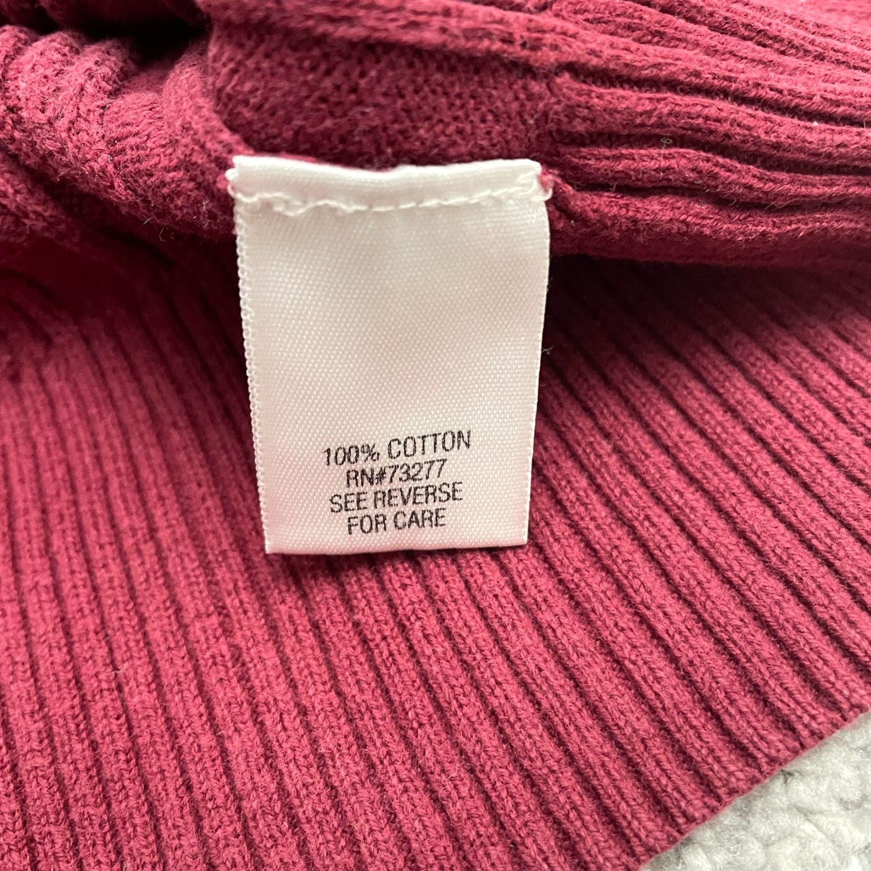 Vintage Sonoma Knit Pullover Sweater Womens M Red Crew Neck Cotton Casual Size M / US 6-8 / IT 42-44 - 5 Thumbnail