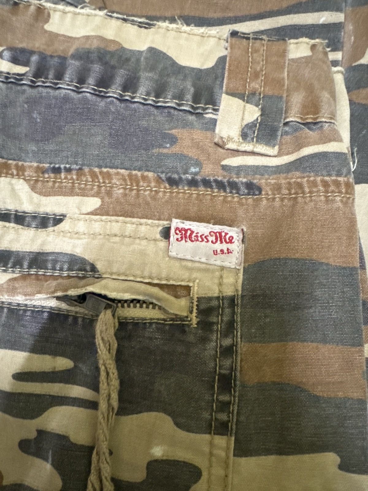 Hysteric Glamour Cargo MISS ME Studded multipocket Low Rise Camo Pants Size US 32 / EU 48 - 17 Thumbnail