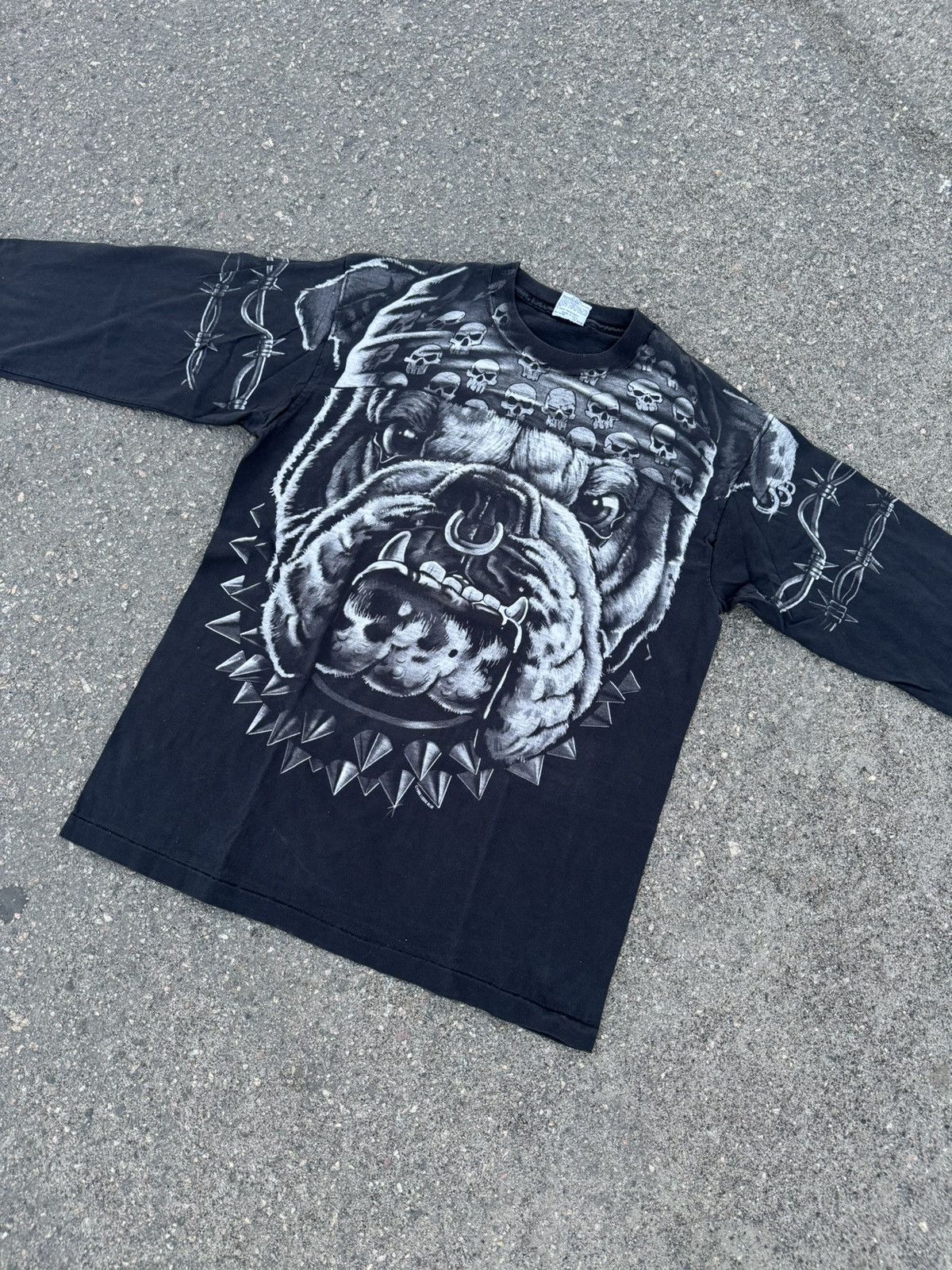 Vintage Vintage 1996 Liquid Blue Bulldog Over Print Size US XL / EU 56 / 4 - 2 Thumbnail