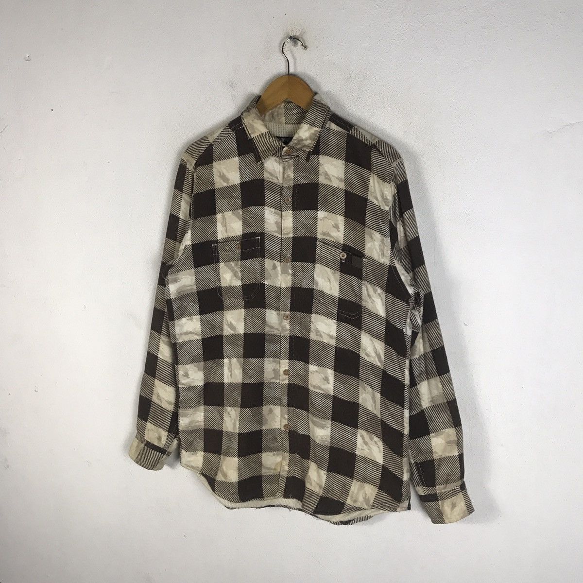 Stussy 🔥Rare🔥Vintage 90’s Stussy Painter Print Plaid Shirt Size US M / EU 48-50 / 2 - 4 Thumbnail