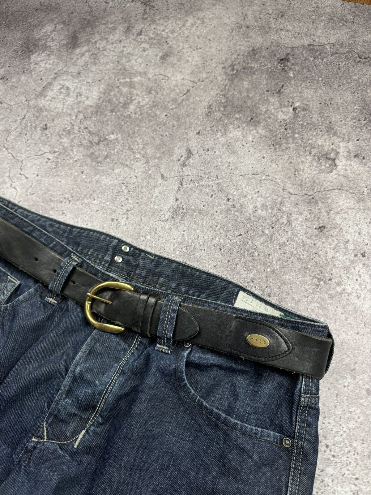 Ralph Lauren Vintage Polo Ralph Lauren Leather Belt Very Rare Black Gold Size ONE SIZE - 2 Thumbnail