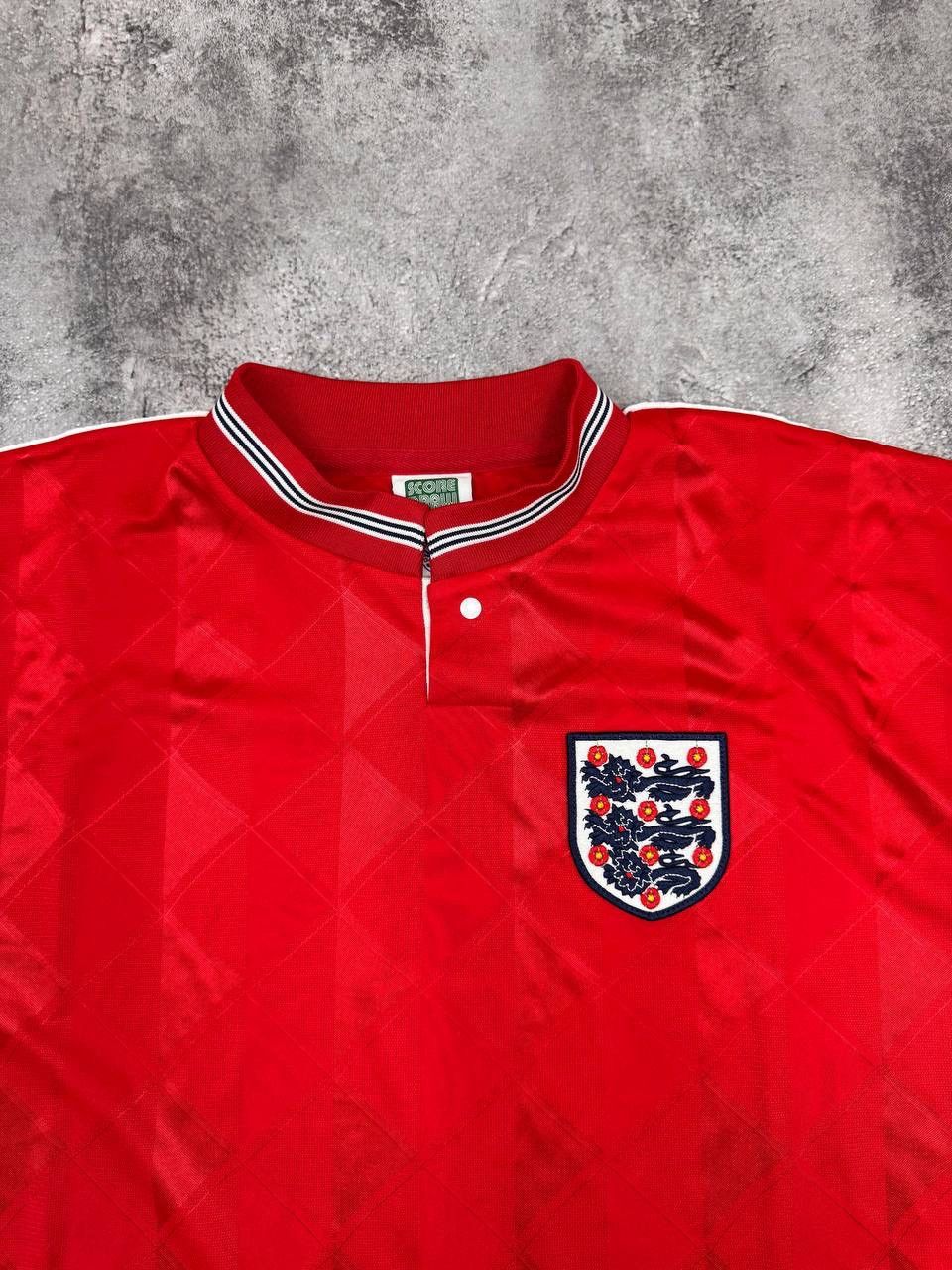 Other Score Draw England 1989 Away Retro FootballJersey Red Size L Size US L / EU 52-54 / 3 - 4 Thumbnail