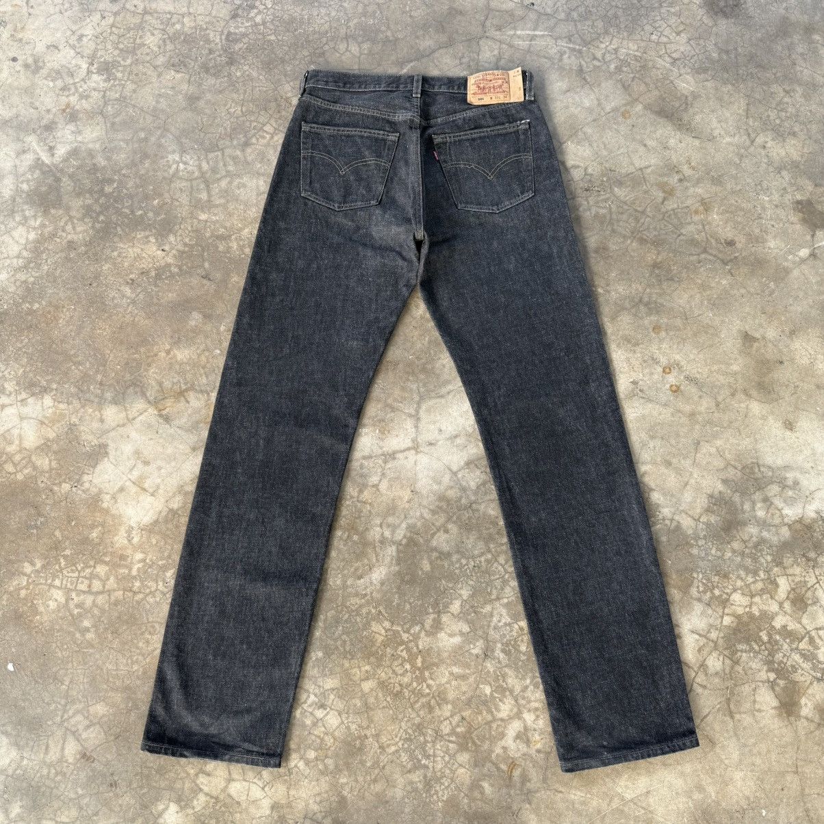 Levi's Vintage Clothing W33x34 Vintage 98' Levi's 501 Black Denim Jean Pants Size US 33 - 10 Thumbnail