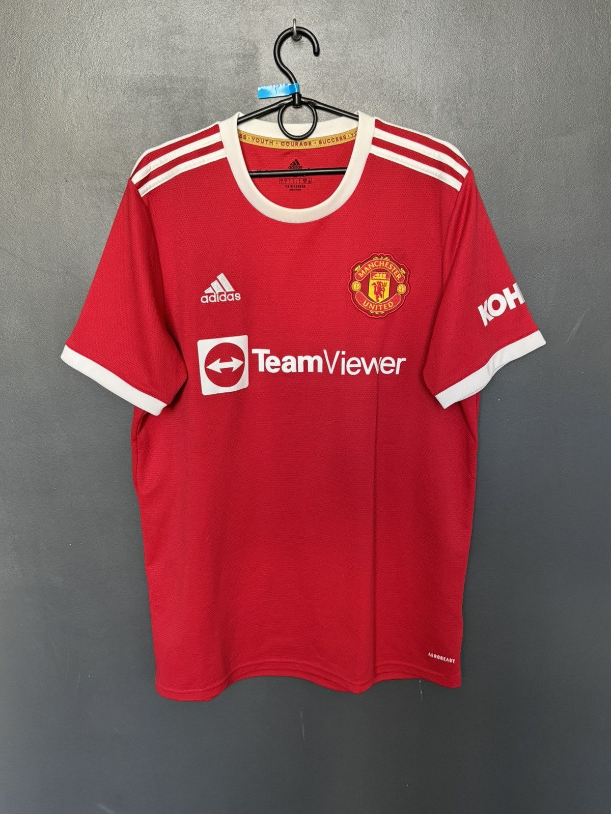 Adidas Manchester United 21/22 Home Football Jersey T-Shirt Size US L / EU 52-54 / 3 - 1 Thumbnail