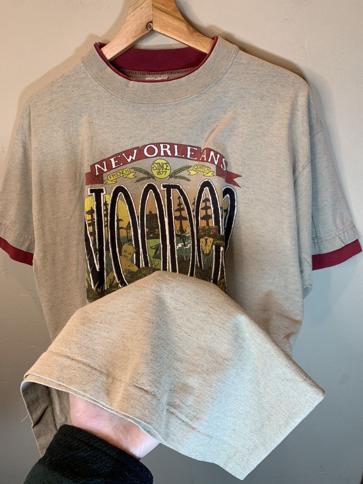 Vintage RARE* Vintage 1992 Voodoo Brew New Orleans Swamp Layer Shirt Size US L / EU 52-54 / 3 - 4 Thumbnail