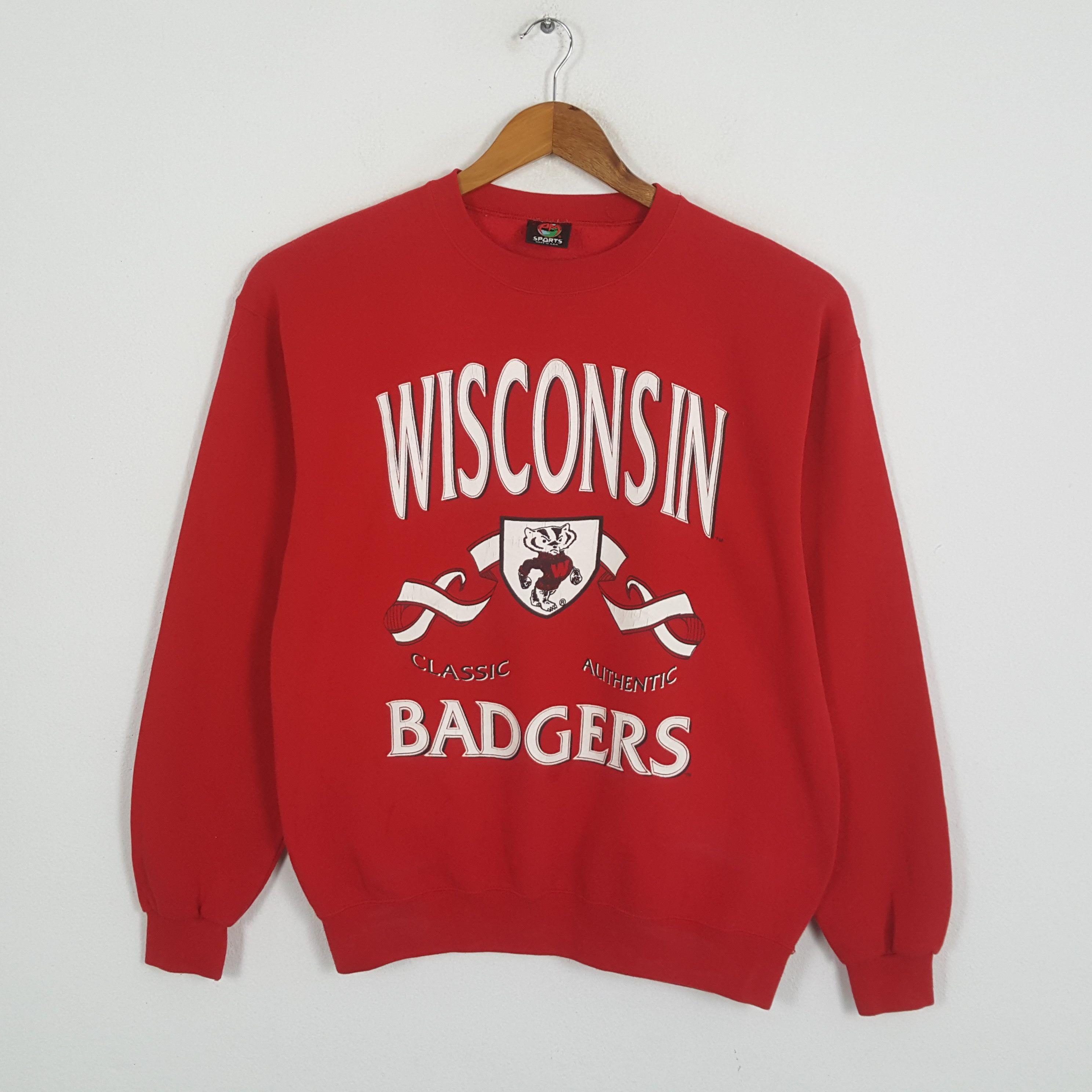 NFL × Vintage Vintage WISCOSIN BADGERS American Football Team Sweatshirts Size US L / EU 52-54 / 3 - 1 Thumbnail
