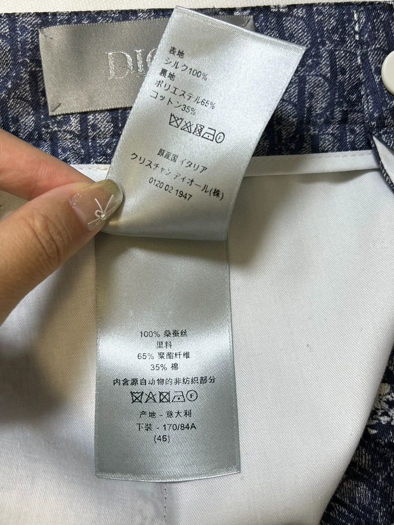 Dior Dior Tears co-branded full-print old flower logo silk short Size US 30 / EU 46 - 5 Thumbnail