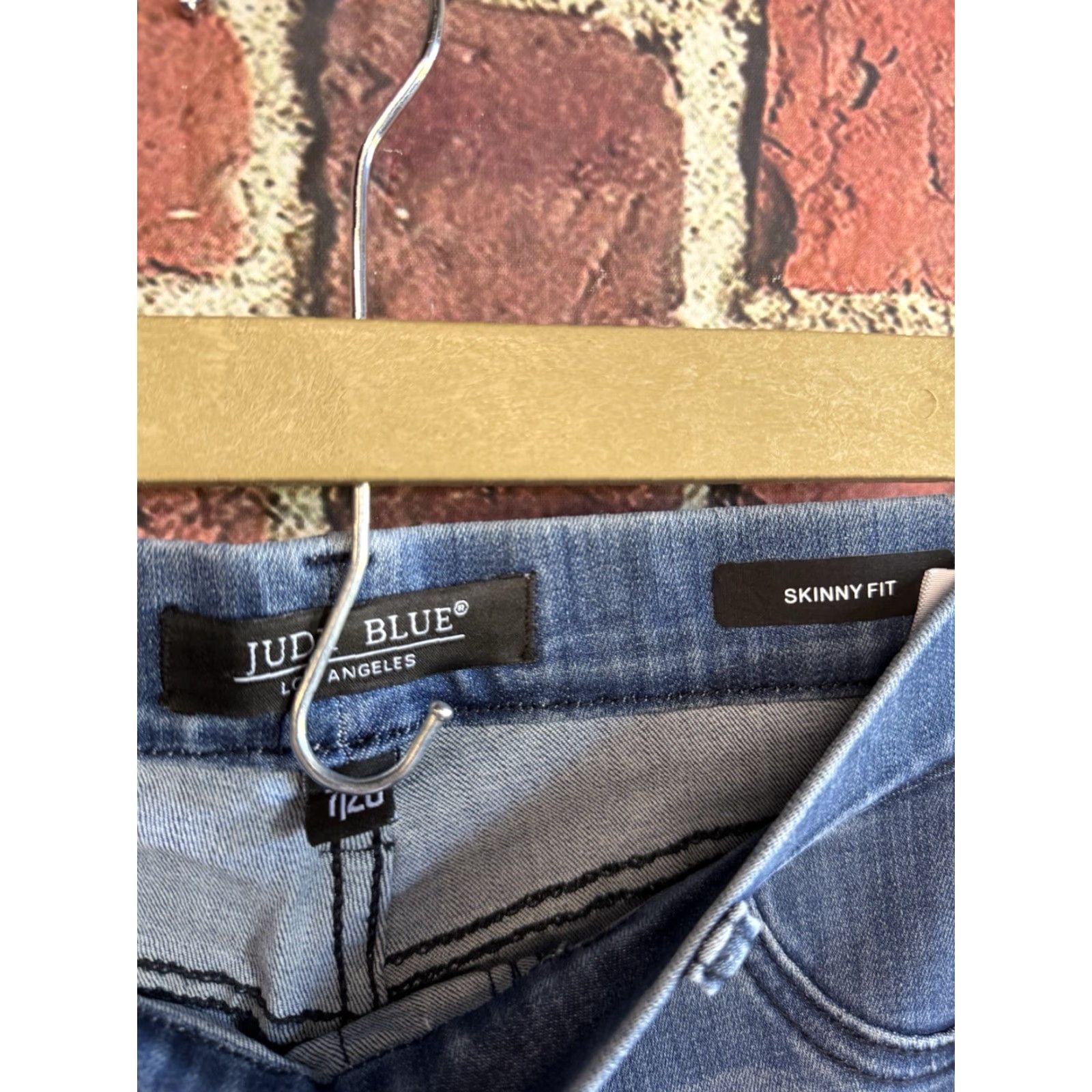 Denime Judy Blue Womens Jeans Skinny Fit Blue Denim Size 7/28 Womens Size 28" / US 6 / IT 42 - 3 Thumbnail