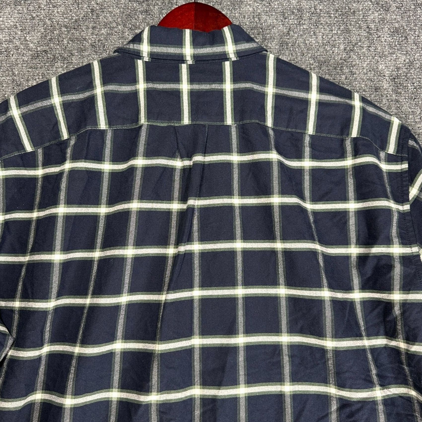 J.Crew J.CREW Shirt Mens XXL Slim Flex Oxford Blue White Cotton Plaid Button Down Pocket Casual Workwear Size US XXL / EU 58 / 5 - 8 Thumbnail